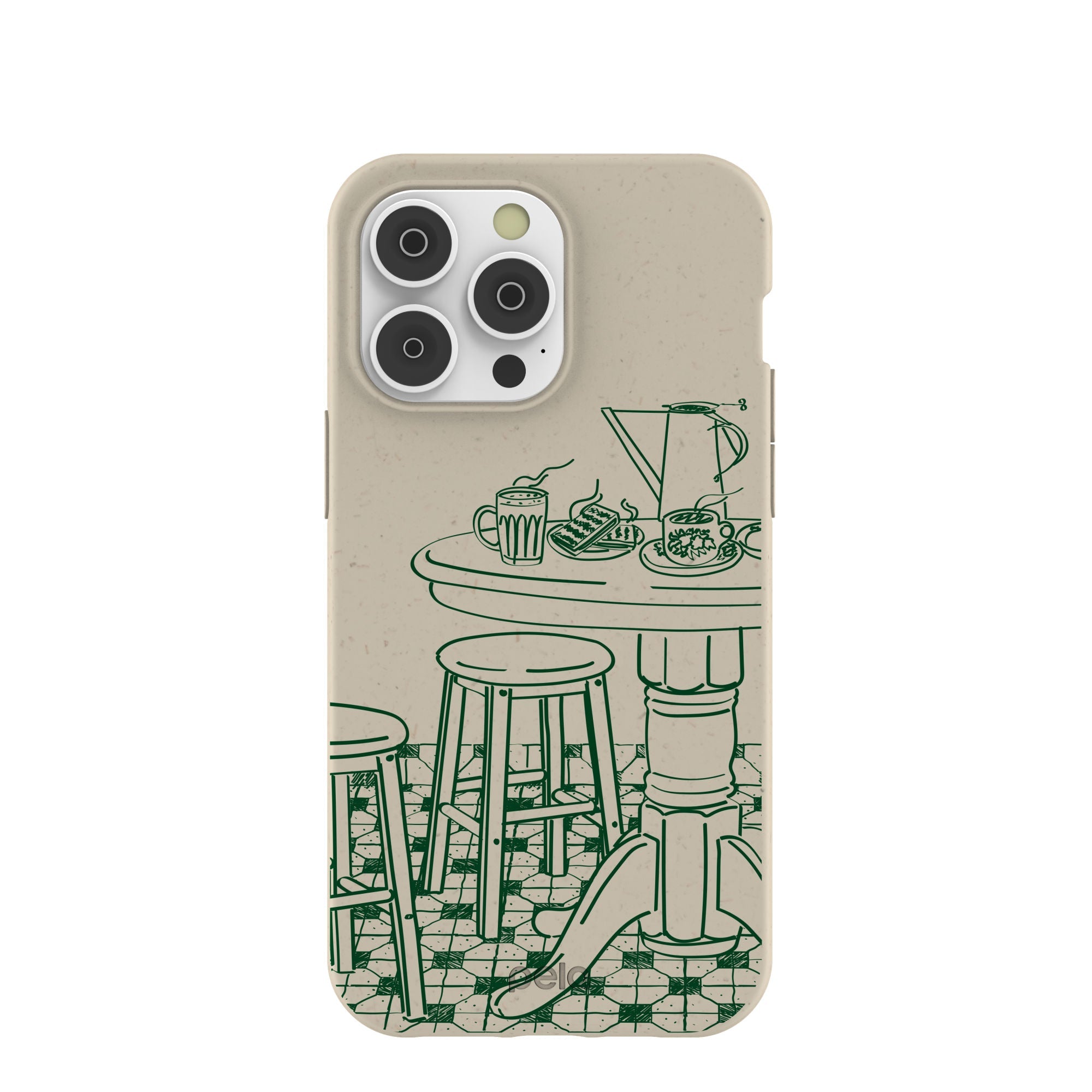 London Fog Brunch iPhone 14 Pro Max Case Refurbished - Pela Case refurbished available on Cerqular