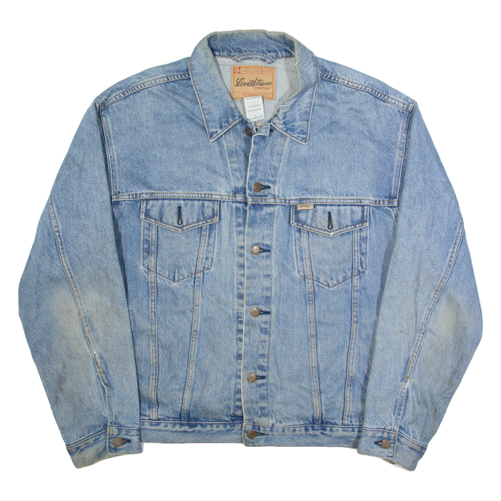 LEVI'S Mens Denim Jacket Blue L Refurbished - N/A refurbished available on Cerqular