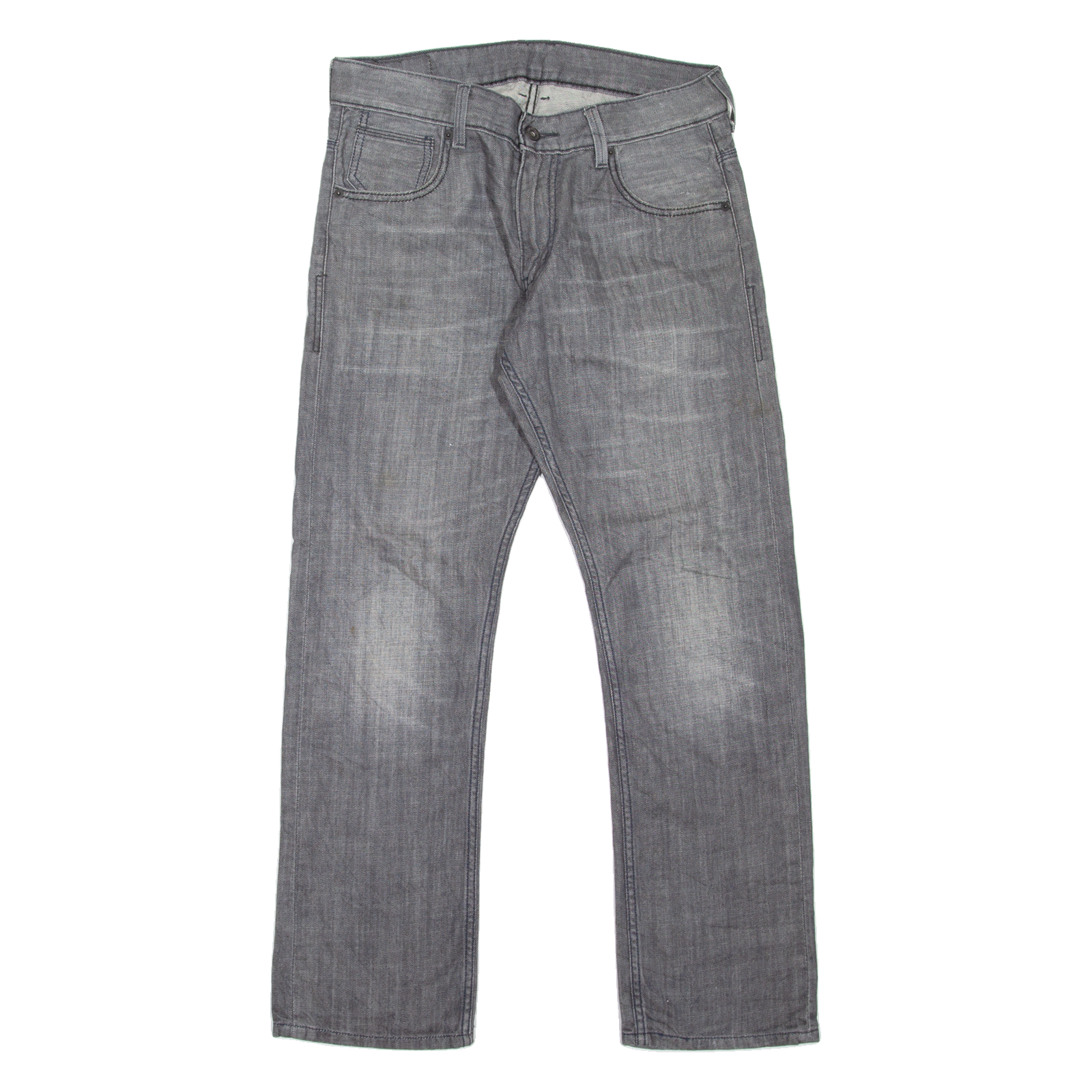 LEVI'S 514 Jeans Mens Grey Slim Straight Stone Wash W30 L30 Refurbished - N/A refurbished available on Cerqular