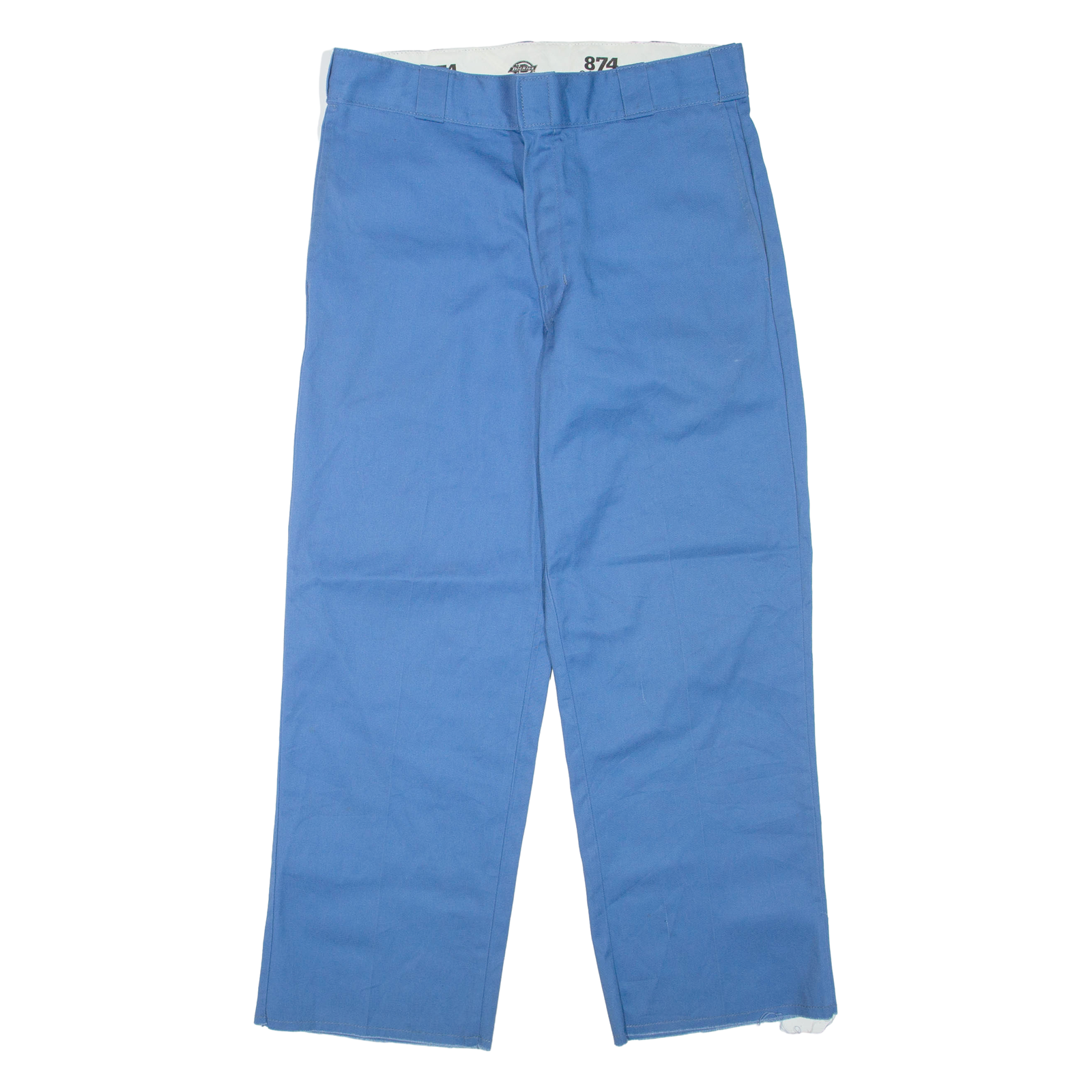 DICKIES Mens Trousers Blue Regular Straight W32 L27 Refurbished - N/A refurbished available on Cerqular