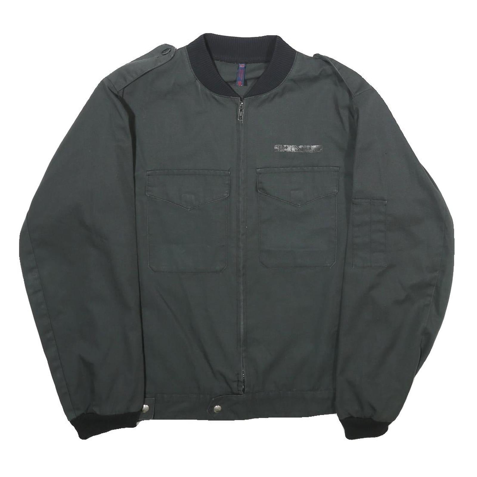 SPILAG Mens Black Bomber Jacket M Polyester Blend Plain Zip Closure Casual Refurbished - N/A refurbished available on Cerqular