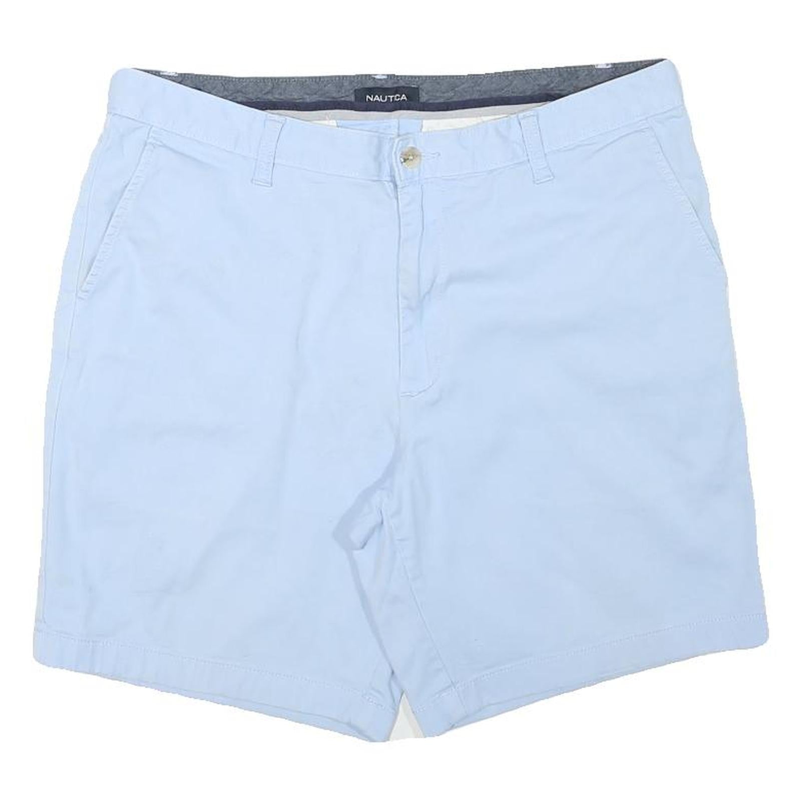 NAUTICA Mens Shorts Blue Casual Plain XL W34 Cotton Blend Refurbished - N/A refurbished available on Cerqular