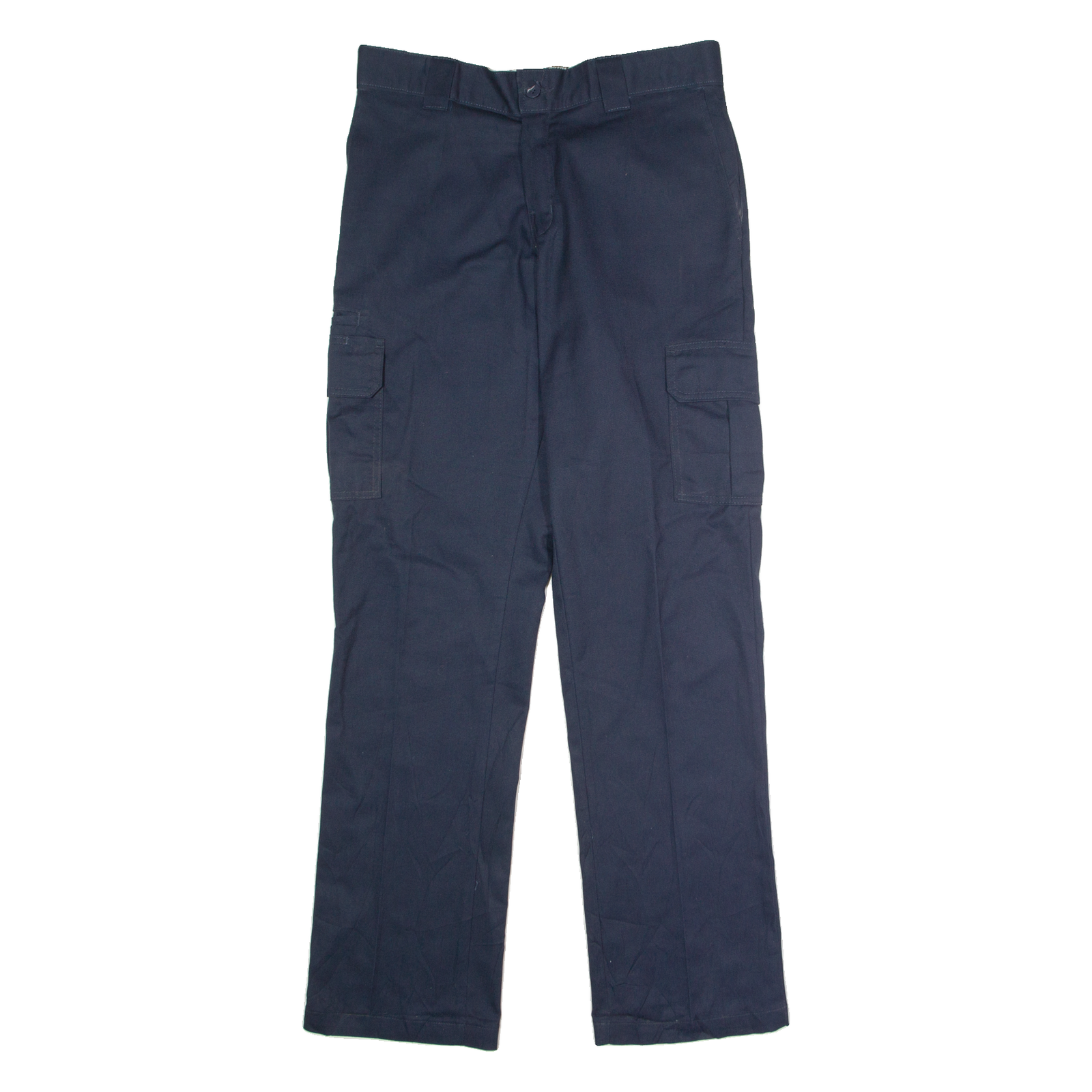DICKIES Flex Workwear Cargo Mens Trousers Blue Regular Straight W32 L34 Refurbished - N/A refurbished available on Cerqular