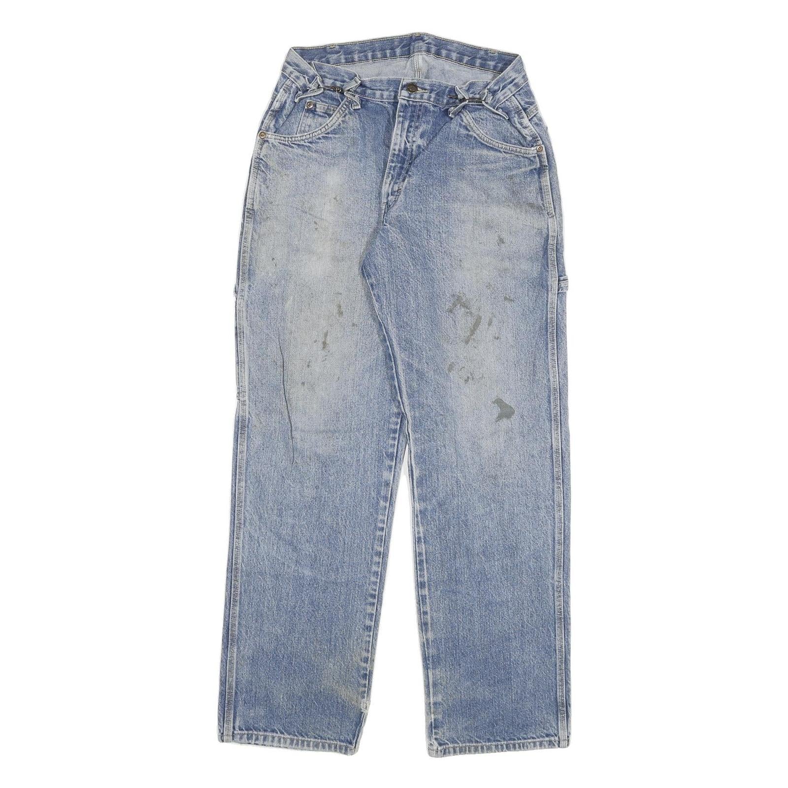 DICKIES Mens Regular Fit Blue Denim Jeans W28 L31 Cotton Blend Zip Pockets Refurbished - N/A refurbished available on Cerqular