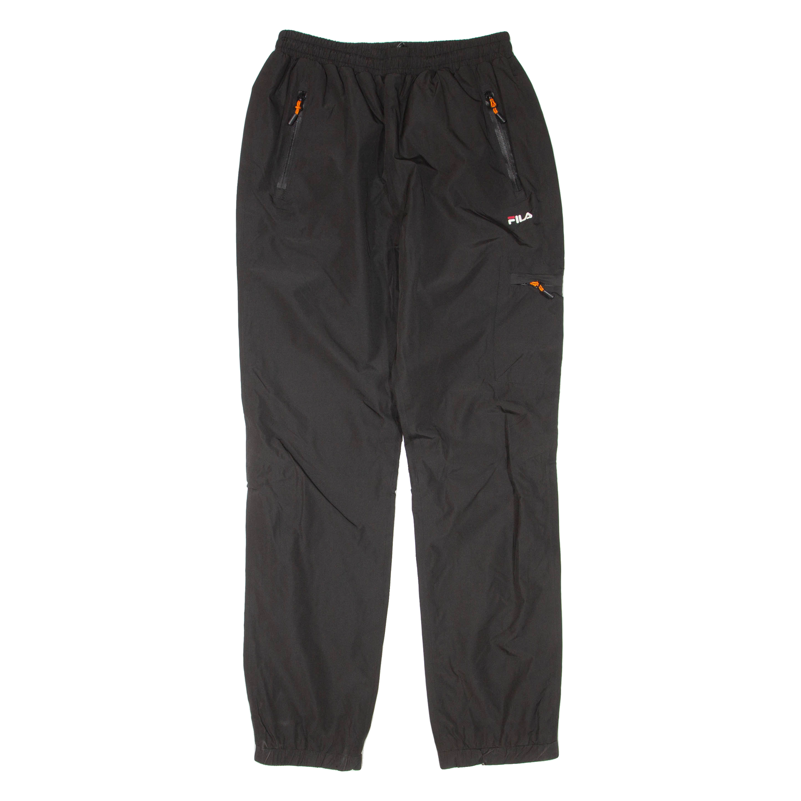 FILA Mens Track Pants Black Tapered S W28 L31 Refurbished - N/A refurbished available on Cerqular