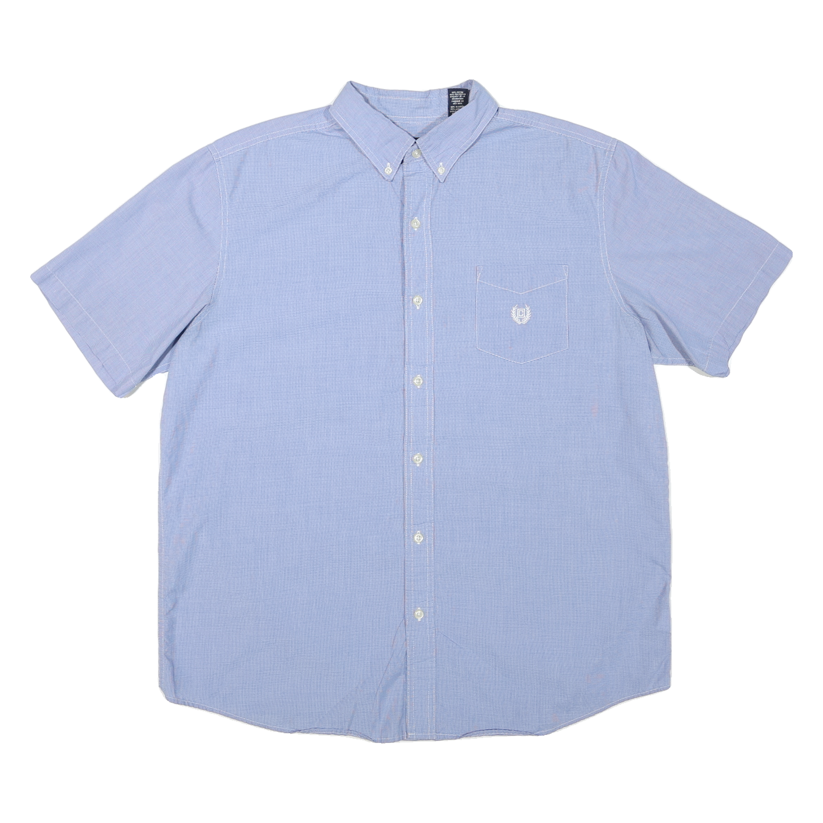 Buy CHAPS Mens Blue Plain Cotton Blend Short Sleeve Shirt XL Button Down Collar Refurbished - $27.29 CHAPS Mens Blue Plain Cotton Blend Short Sleeve Shirt XL Button Down Collar Refurbished - N/A refurbished available on Cerqular