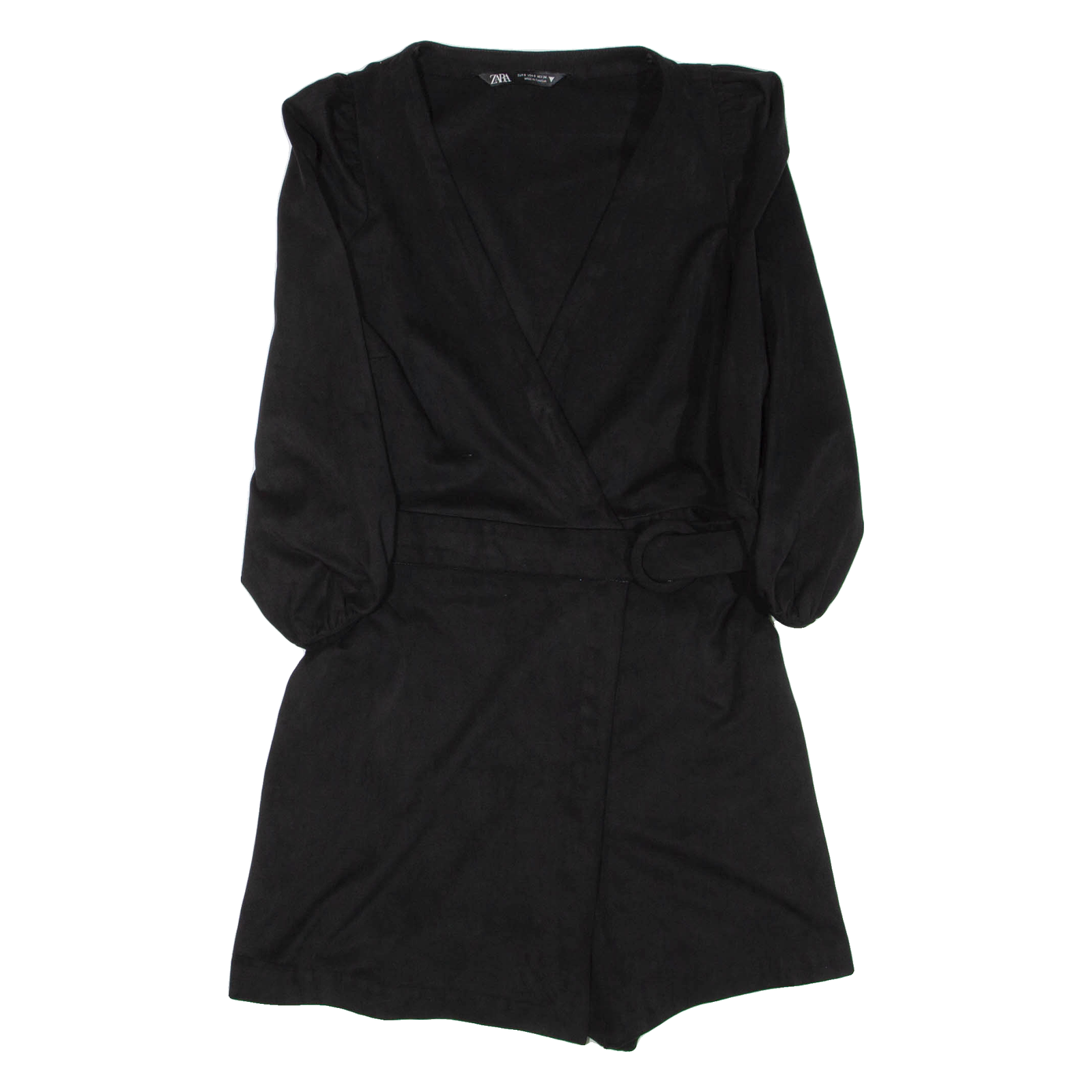 Buy ZARA Belted Womens Playsuit Black Wide-Leg S Refurbished - $27.29 ZARA Belted Womens Playsuit Black Wide-Leg S Refurbished - N/A refurbished available on Cerqular