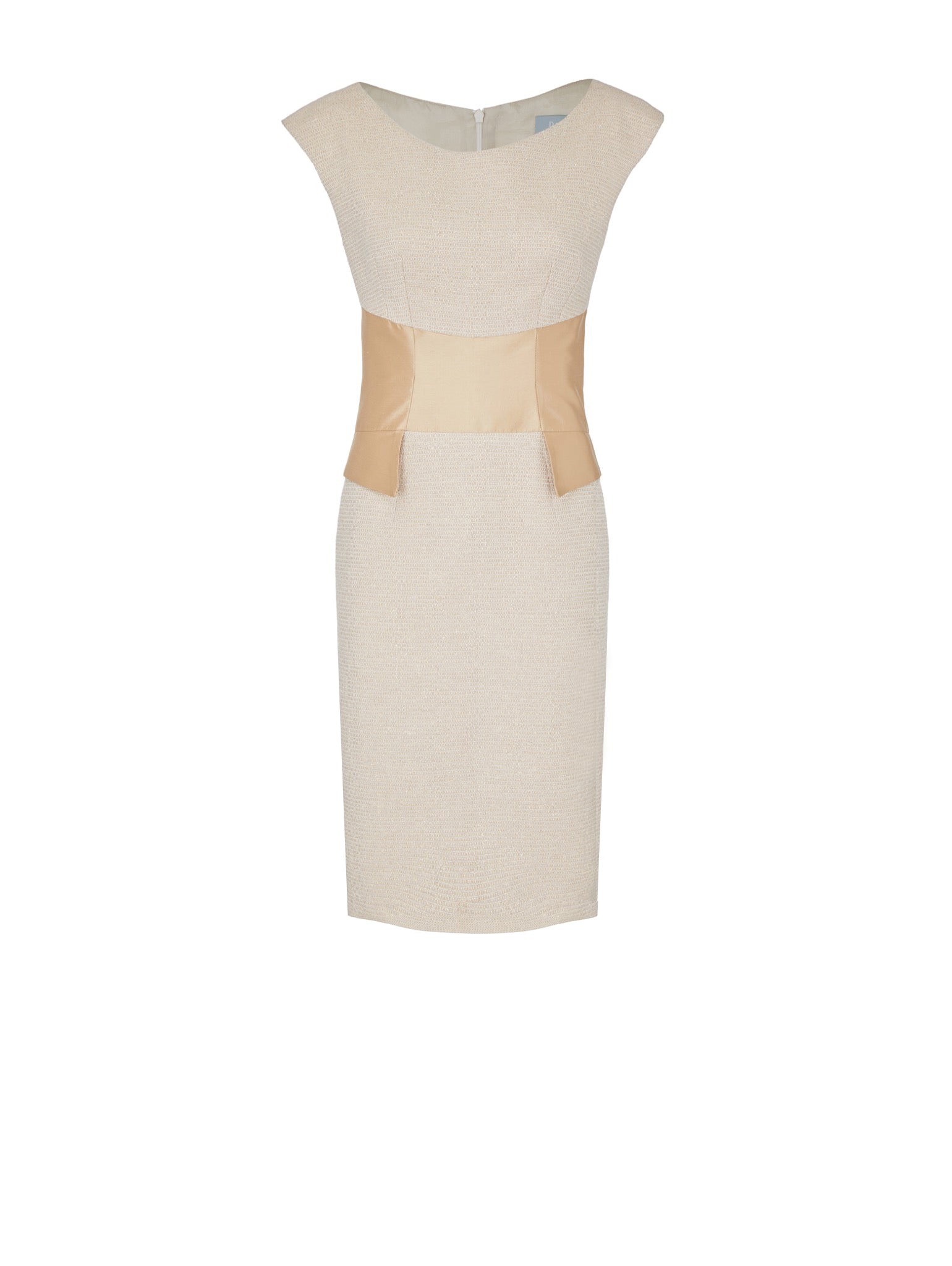 NEEM | Tailored Cummerbund Dress | Birch | Colour: BIRCH | Size: L Refurbished - N/A refurbished available on Cerqular