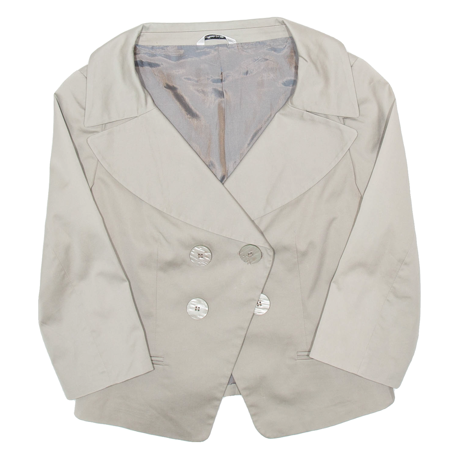 PIU & PIU Womens Blazer Jacket Beige S Refurbished - N/A refurbished available on Cerqular