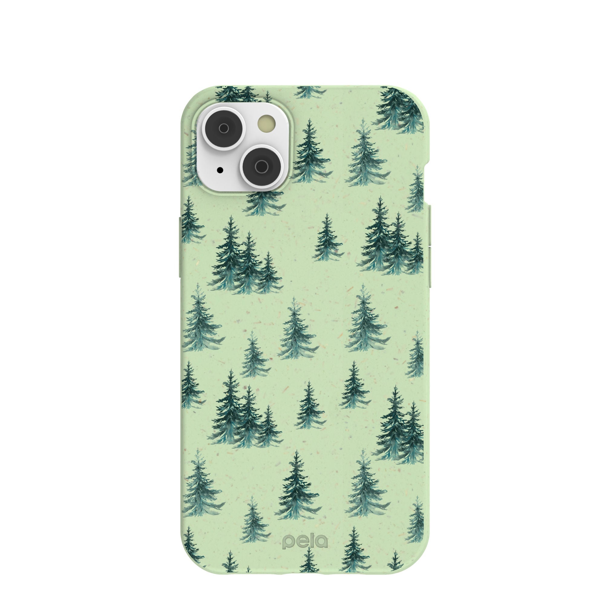 Sage Green Pine Season iPhone 14 Plus Case Refurbished - Pela Case refurbished available on Cerqular