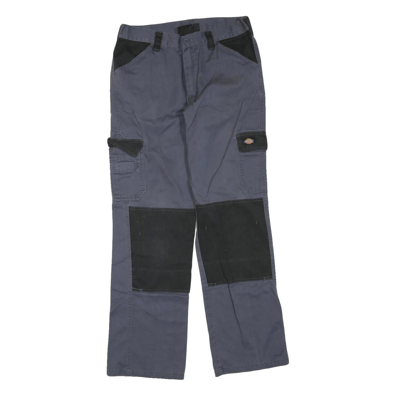 DICKIES Mens Cotton Blend Black & Grey Workwear Regular Fit Straight Leg Refurbished - N/A refurbished available on Cerqular