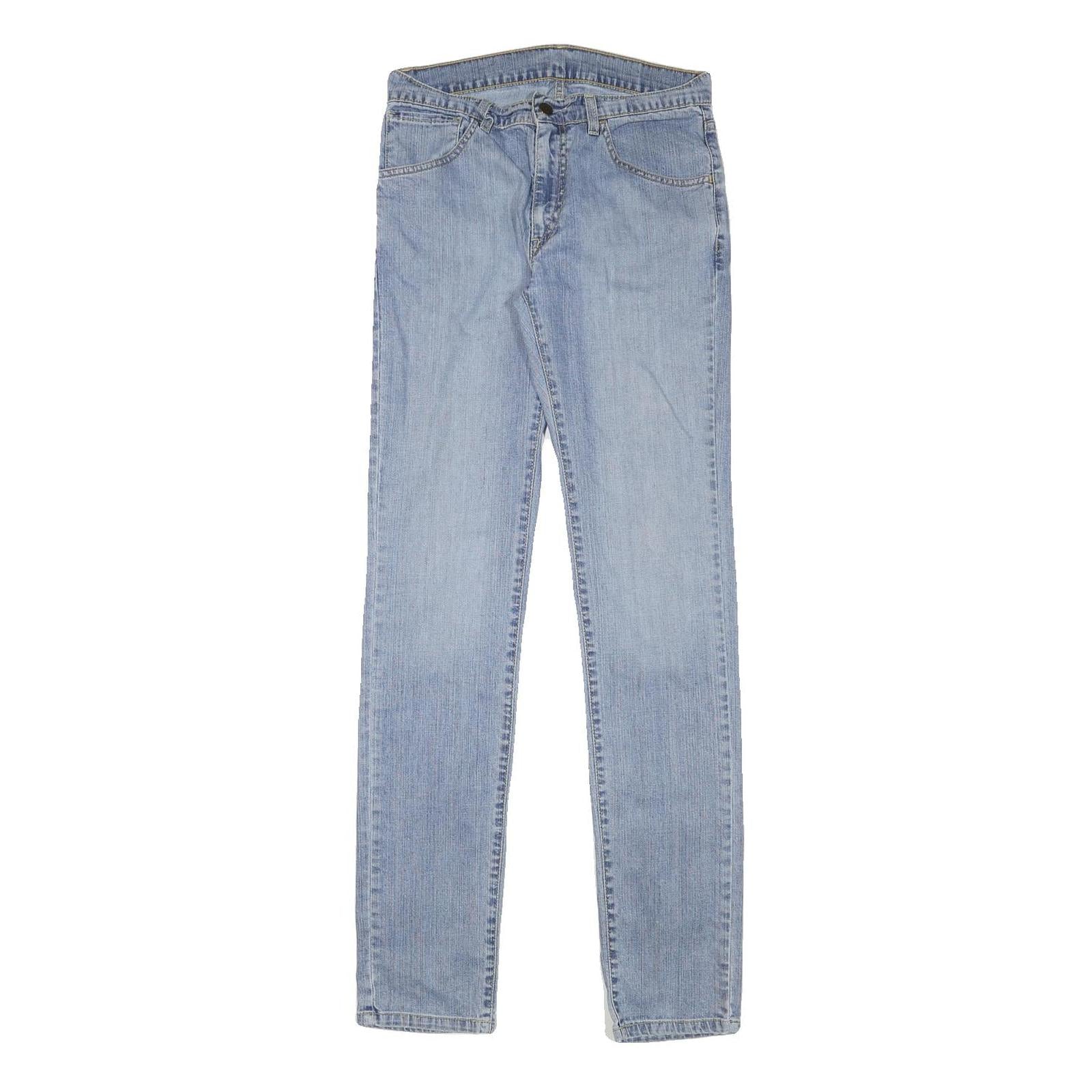 LEVI'S Mens Slim Light Blue Denim Jeans W27 L32 Zip Closure Classic Style Refurbished - N/A refurbished available on Cerqular