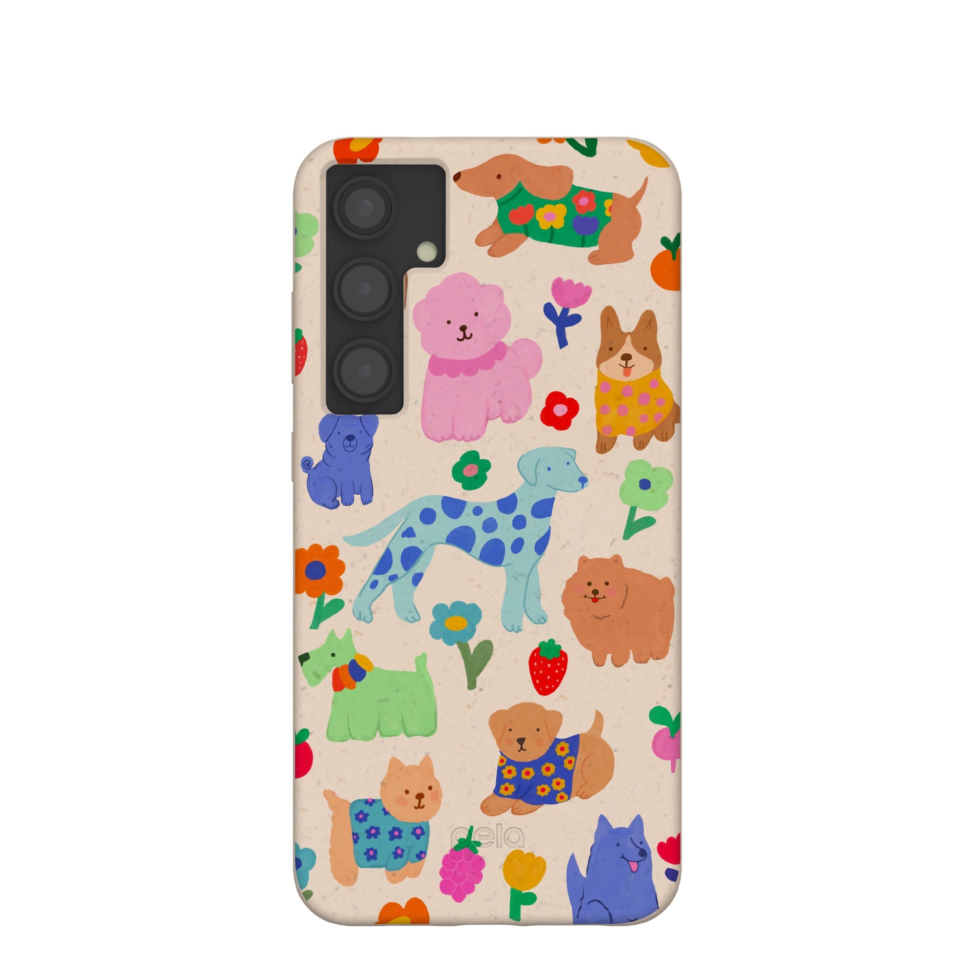 Seashell Pup Bloom Samsung Galaxy S24+(Plus) Case Refurbished - Pela Case refurbished available on Cerqular