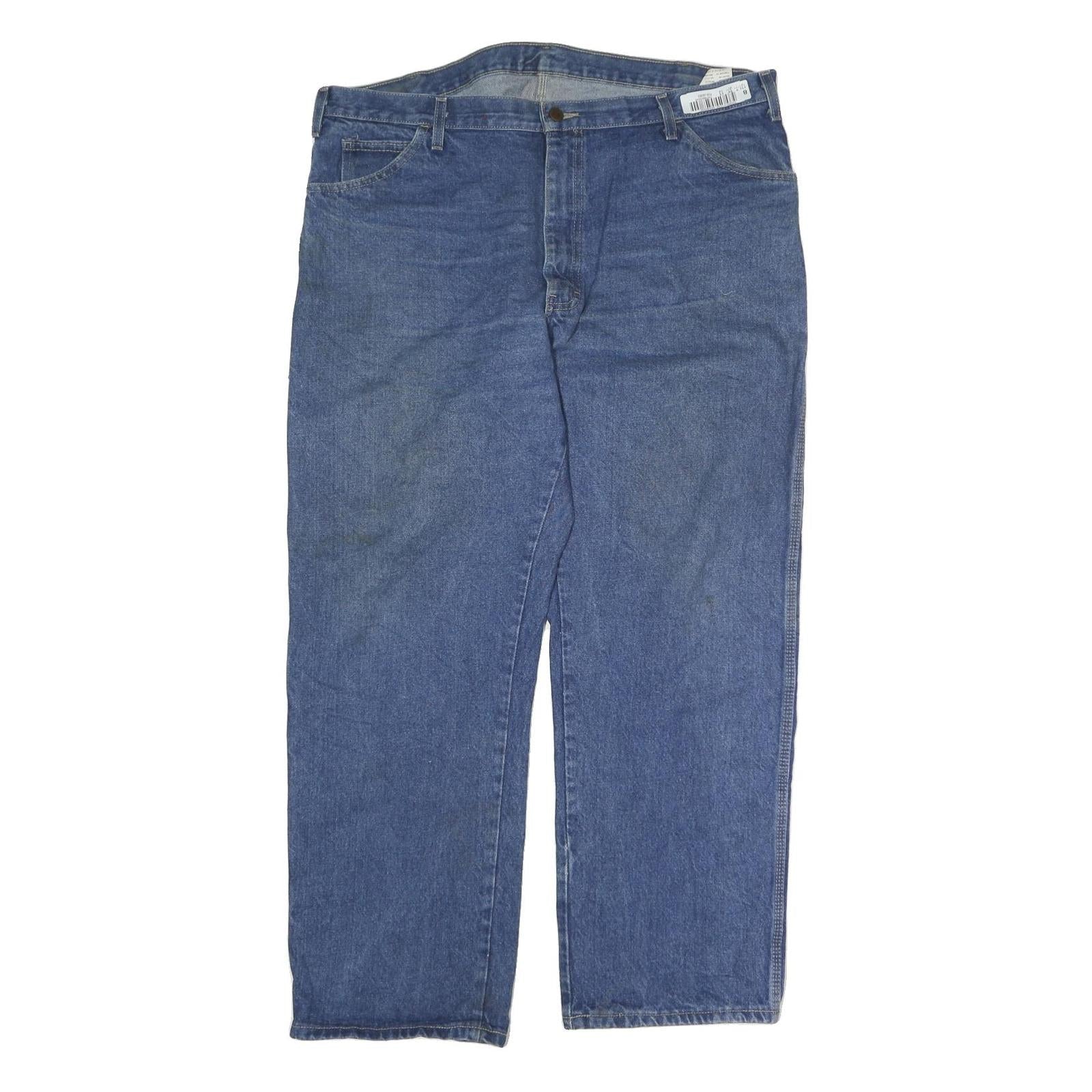 DICKIES Mens Jeans Blue Regular Straight Denim Medium W40 L30 Workwear Relaxed Refurbished - N/A refurbished available on Cerqular