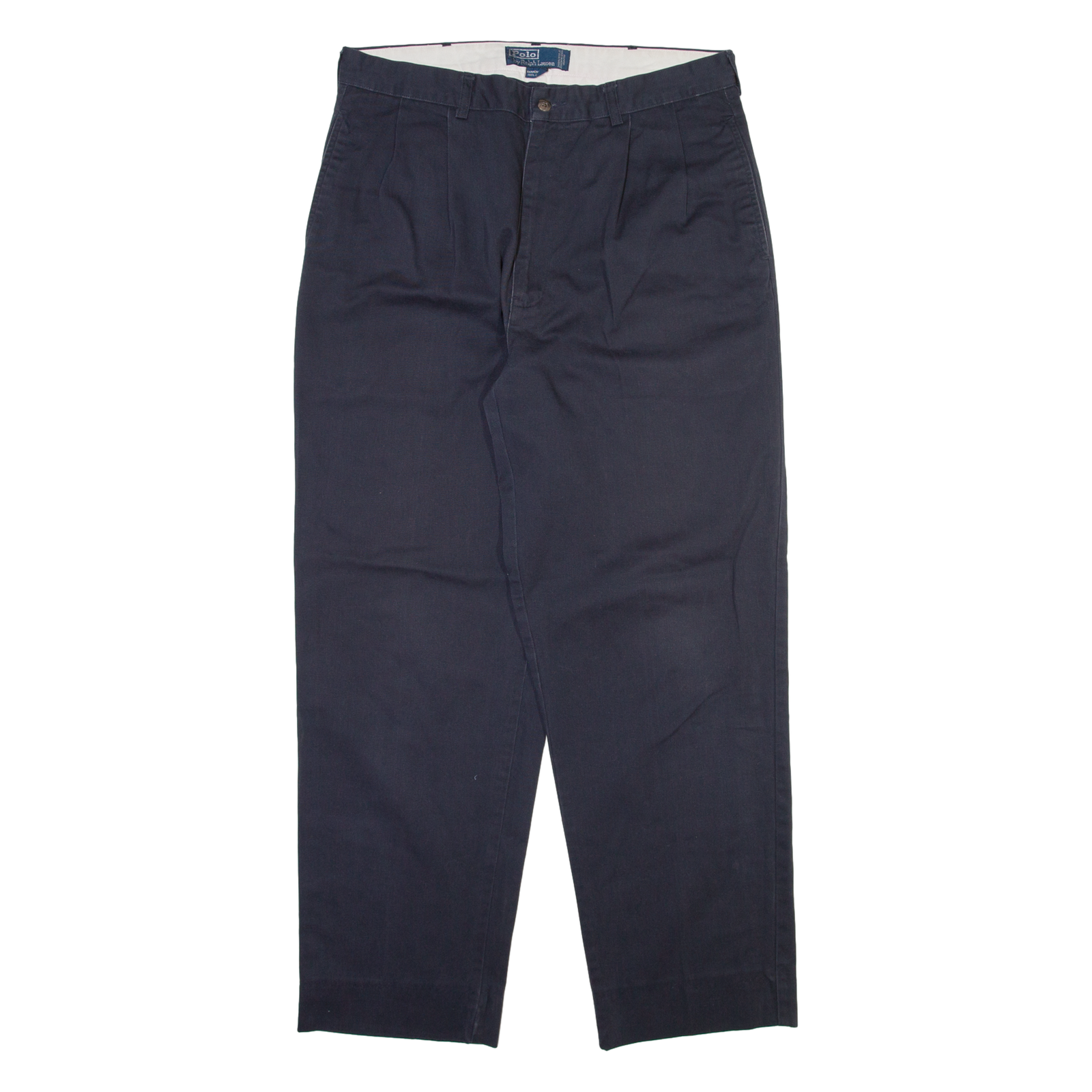 POLO RALPH LAUREN Mens Trousers Blue Regular Straight W35 L30 Refurbished - N/A refurbished available on Cerqular