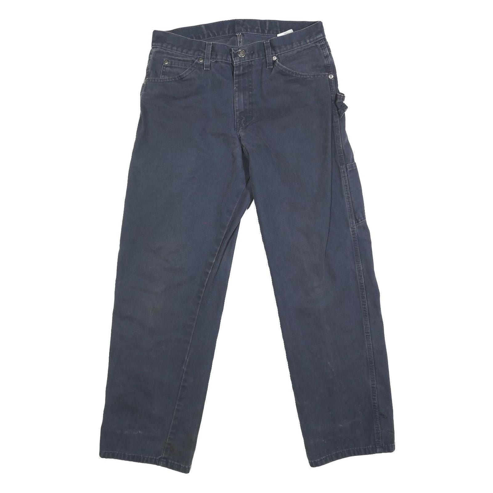 DICKIES Mens Regular Fit Blue Jeans Denim W30 L29 Workwear Carpenter Pants Refurbished - N/A refurbished available on Cerqular