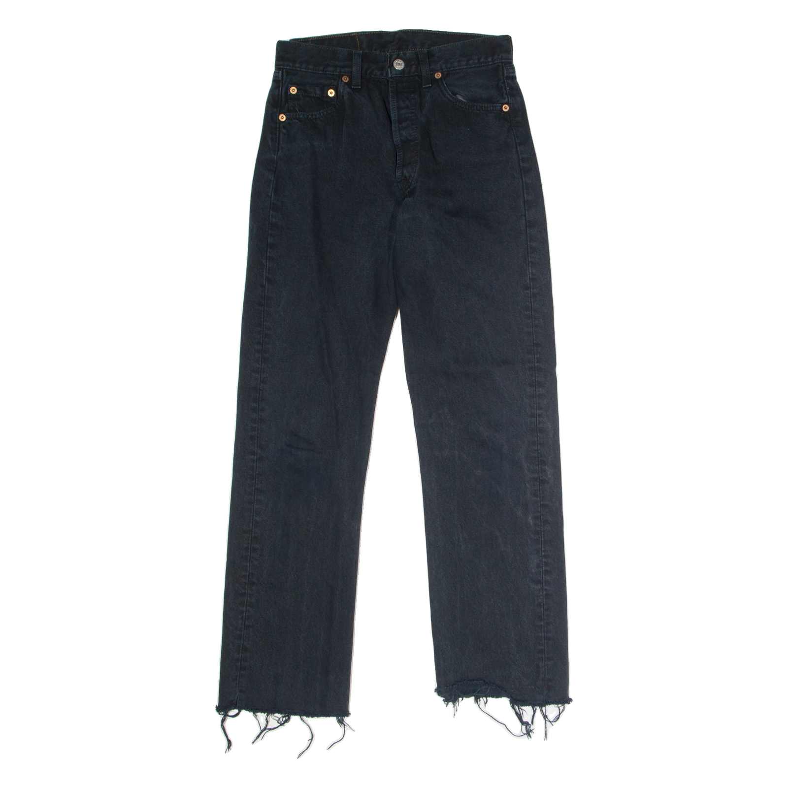 LEVI'S 501 Jeans Mens Black Regular Straight W26 L28 Refurbished - N/A refurbished available on Cerqular