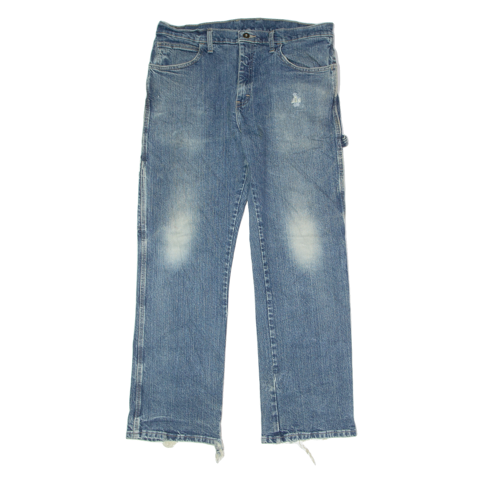 DICKIES Carpenter Mens Jeans Blue Regular Straight Stone Wash W34 L30 Refurbished - N/A refurbished available on Cerqular