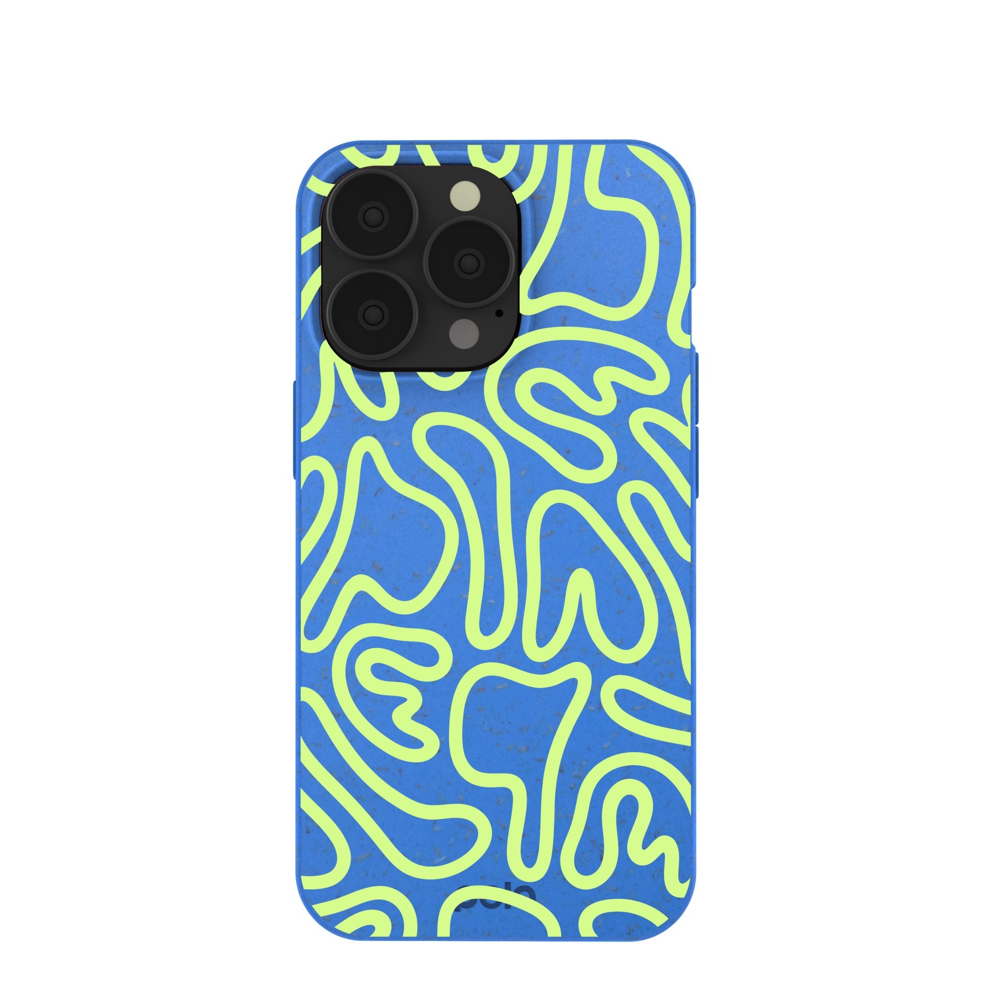 Electric Blue Dizzy Dreams iPhone 13 Pro Case Refurbished - Pela Case refurbished available on Cerqular