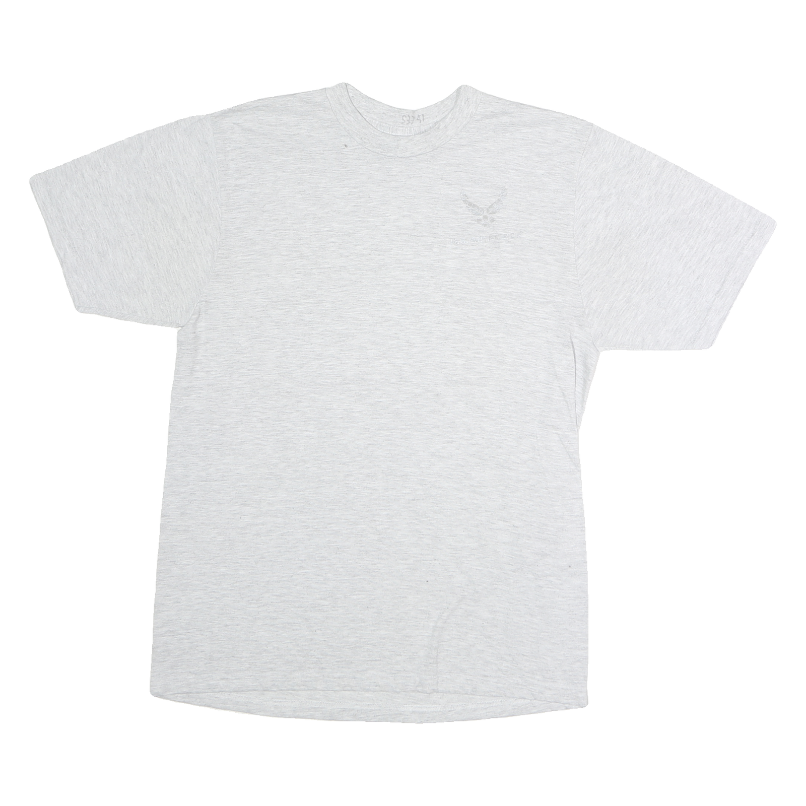 Mens White & Light Grey Graphic Cotton T-Shirt M Short Sleeve Crew Neck Casual Refurbished - N/A refurbished available on Cerqular