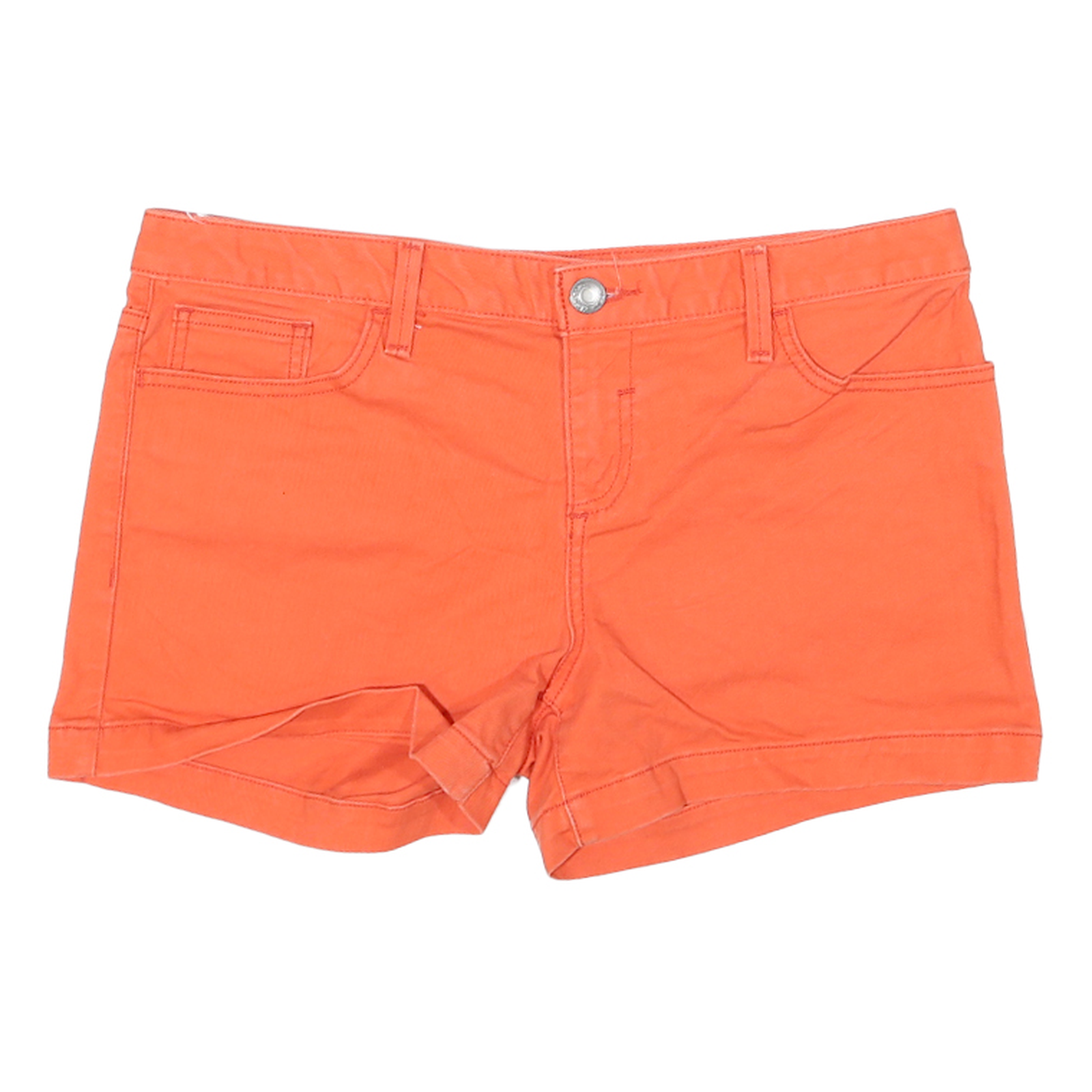 CALVIN KLEIN JEANS Womens Shorts Orange Casual L W32 Cotton Blend Refurbished - N/A refurbished available on Cerqular