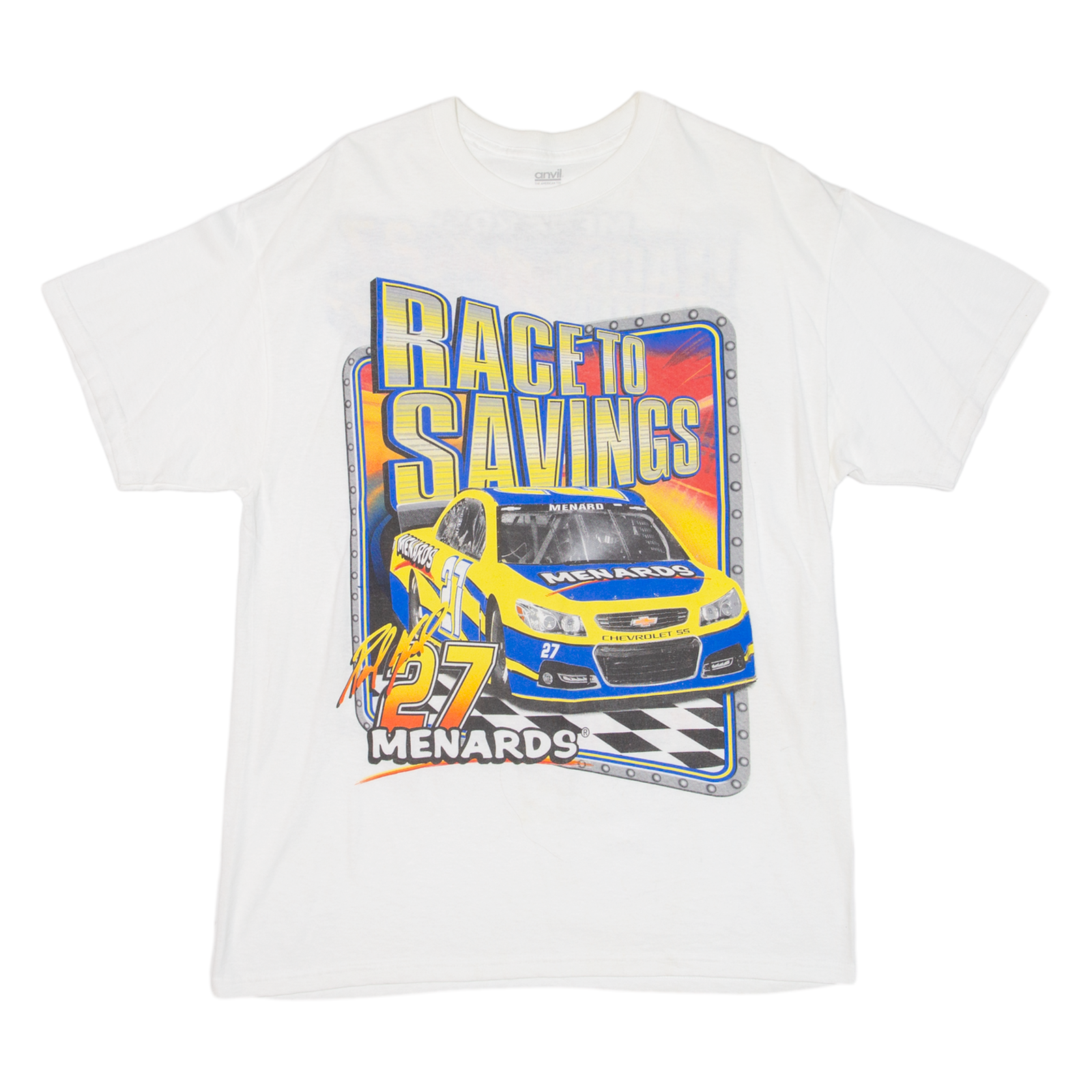 ANVIL Race To Savings Mens T-Shirt White USA L Refurbished - N/A refurbished available on Cerqular