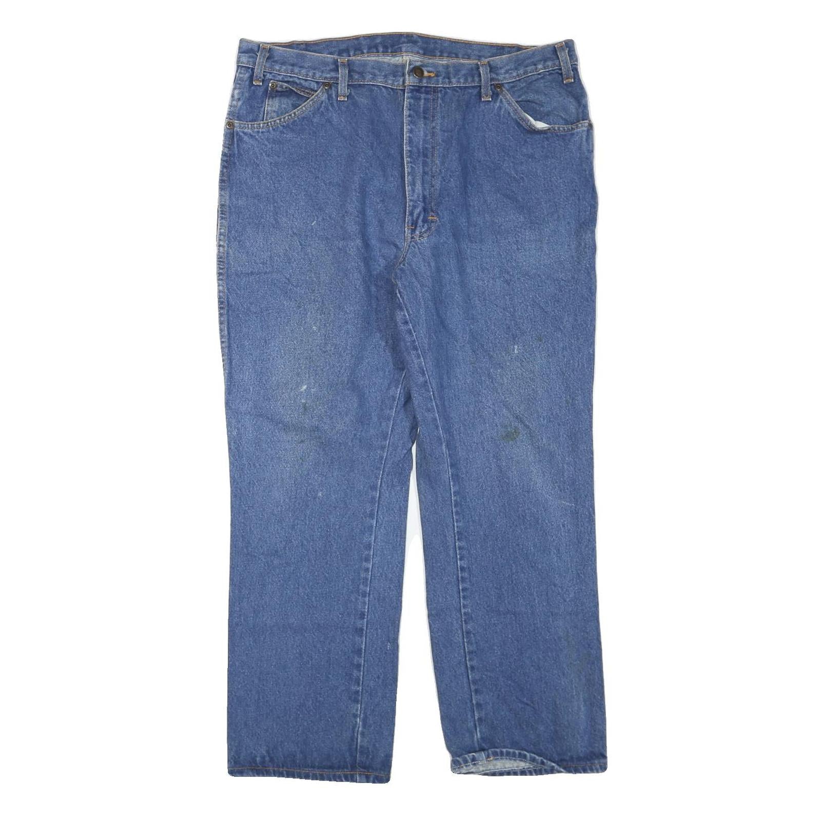 DICKIES Mens Blue Regular Fit Straight Leg Denim Jeans W38 L28 Workwear Cotton Refurbished - N/A refurbished available on Cerqular