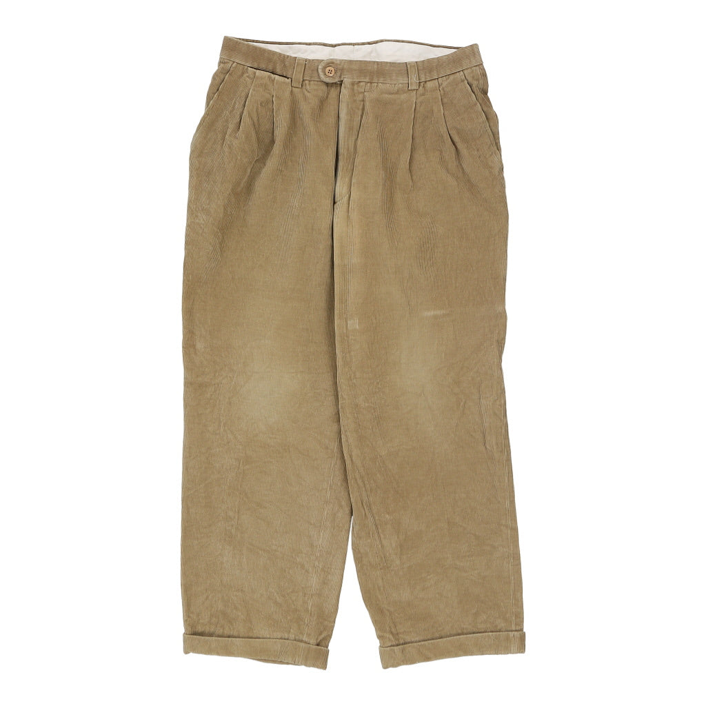 Burberry London Cord Trousers - 32W 29L Brown Cotton | Size: 32"" waist Refurbished - N/A (Preloved Designer is not a specific brand, it refurbished available on Cerqular