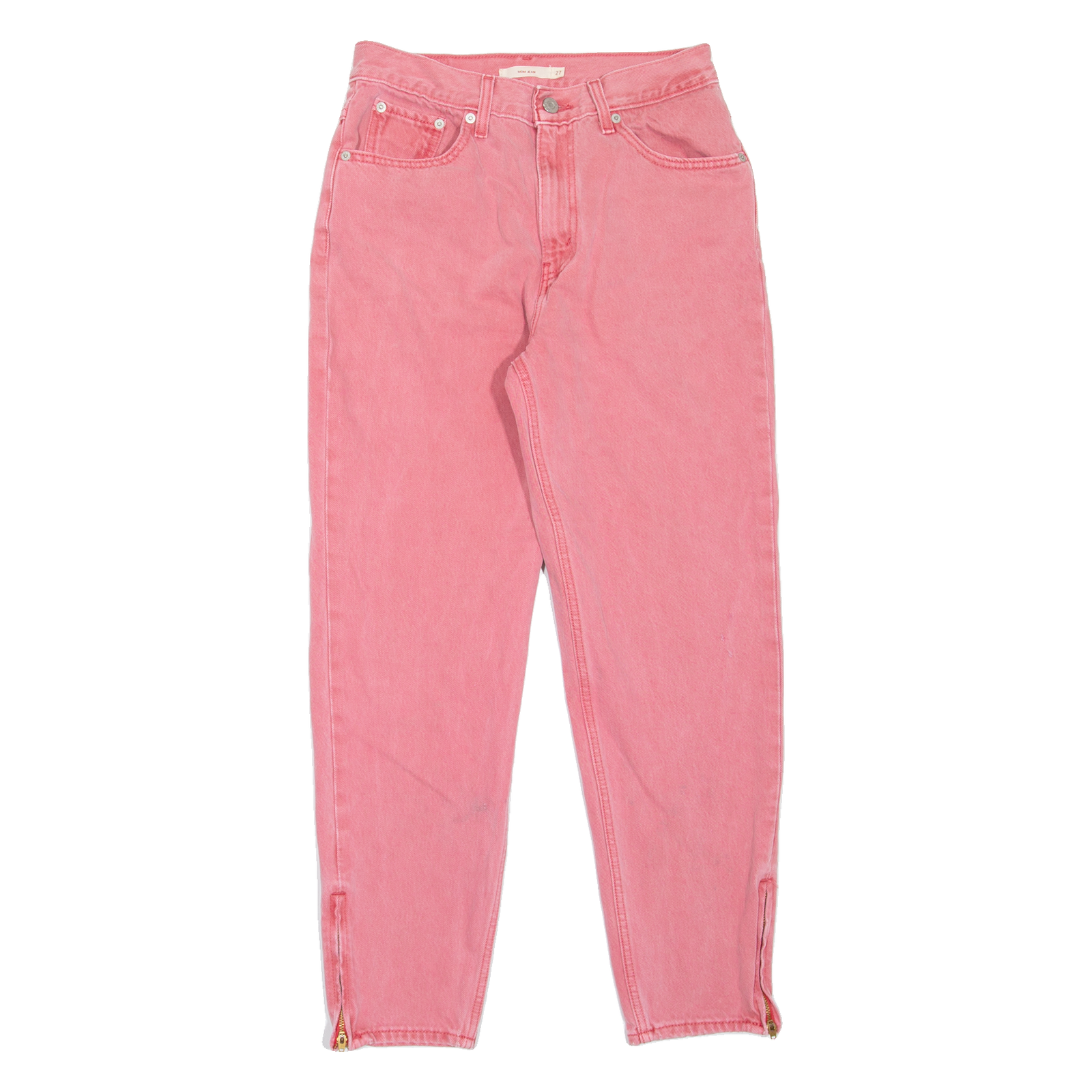 LEVI'S BIG E Womens Jeans Pink Regular Mom W27 L27 Refurbished - N/A refurbished available on Cerqular