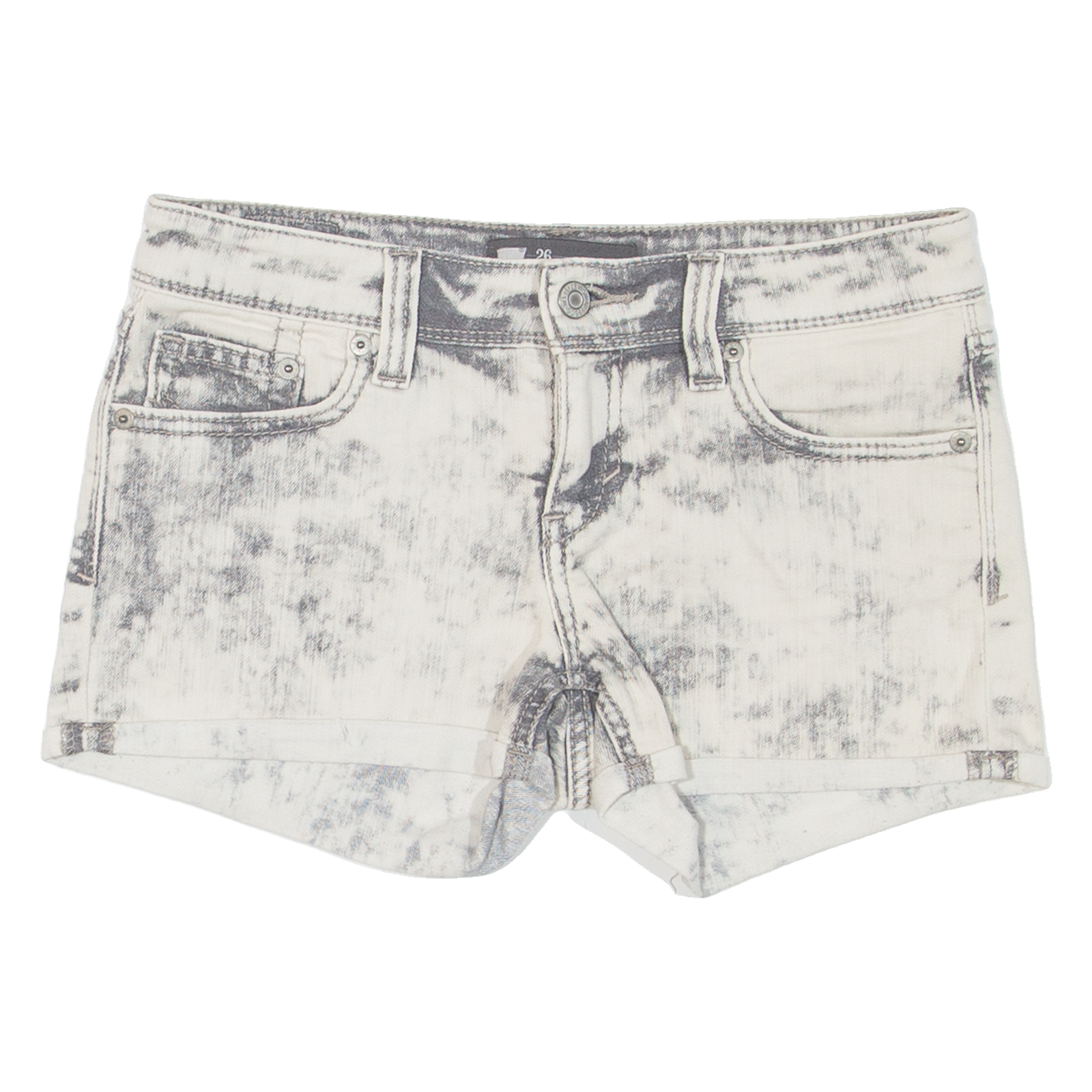 LEVI'S Womens Denim Shorts Grey M W29 Refurbished - N/A refurbished available on Cerqular