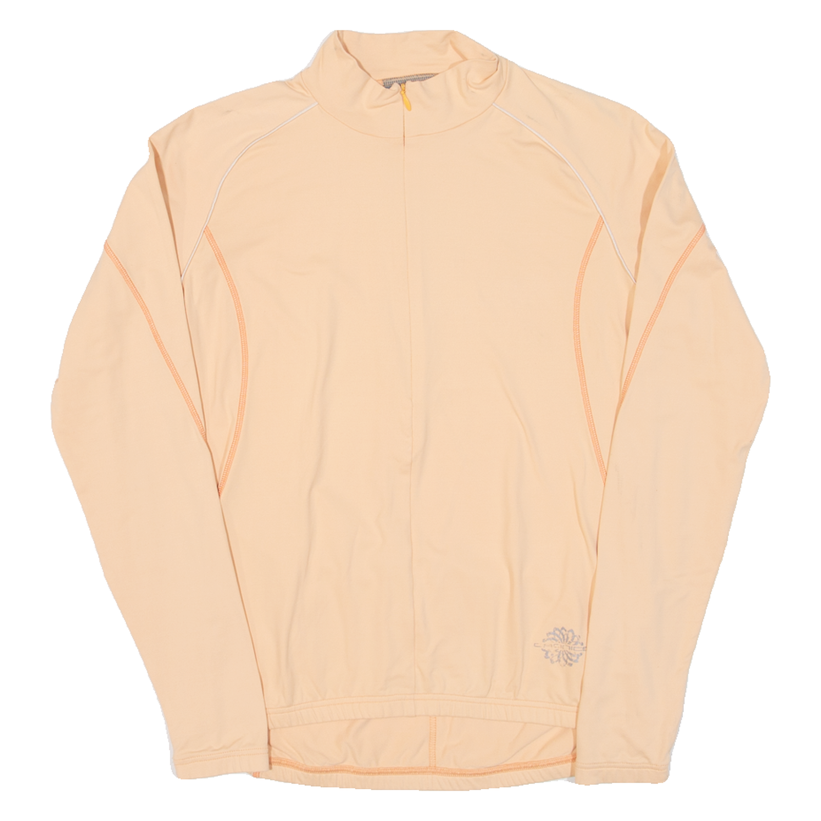 CRONICS Cycling Womens Jersey Orange Long Sleeve 1/2 Zip M Refurbished - N/A refurbished available on Cerqular