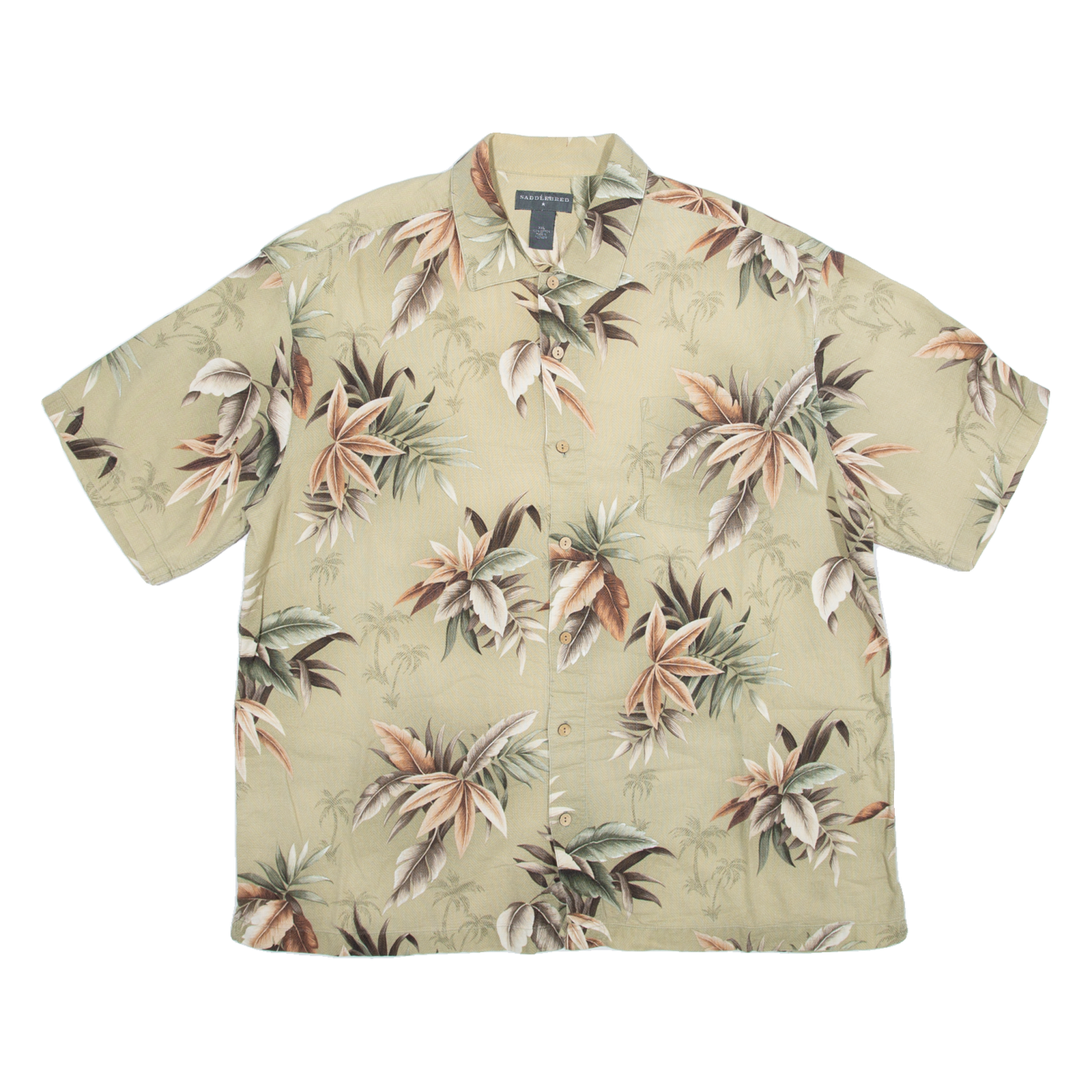 SADDLEBRED Mens Shirt Green Floral 2XL Refurbished - N/A refurbished available on Cerqular