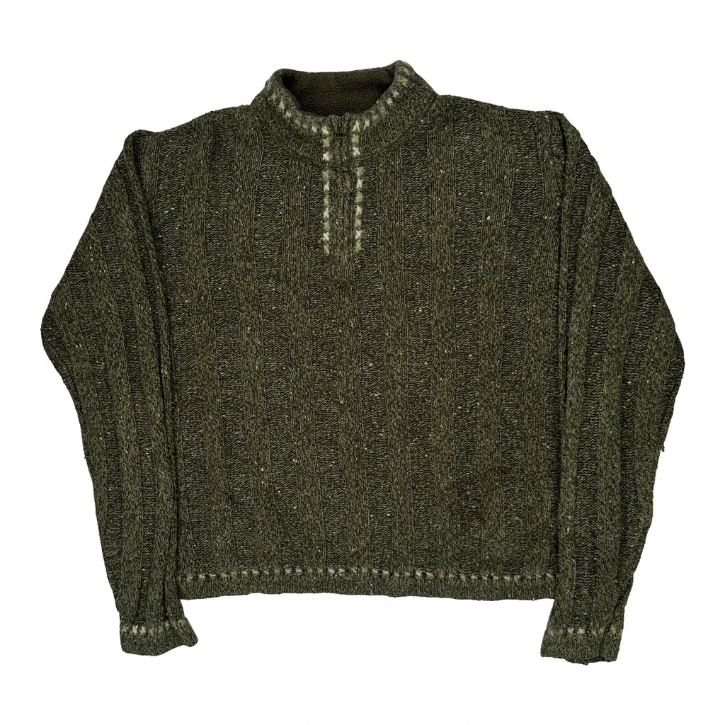 Woolrich Jumper - Large Green Wool Blend Refurbished - Thrifted (note: this is a term often used to describe second- refurbished available on Cerqular