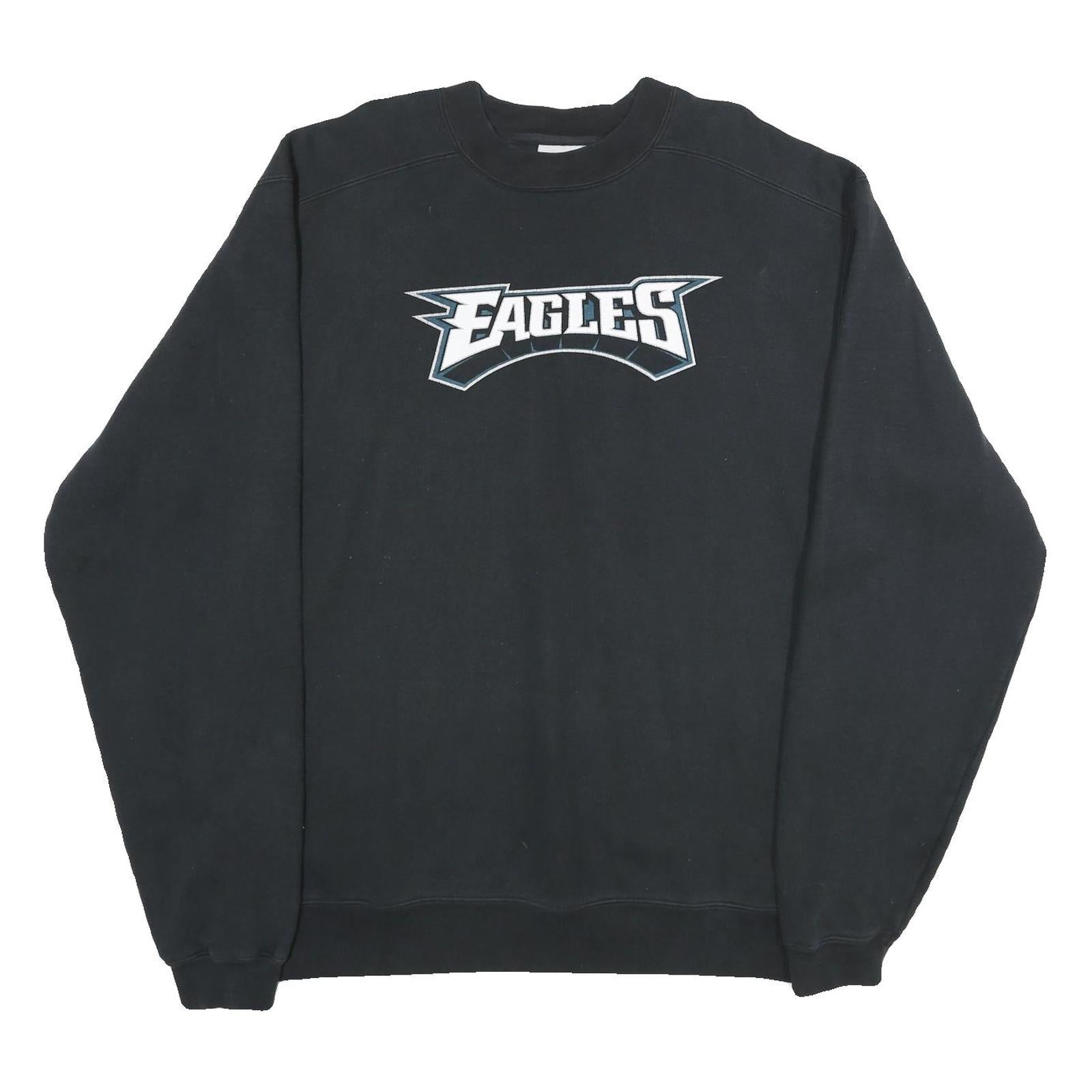 Buy REEBOK Mens Black Eagles Crew Neck L Sweatshirt Cotton Blend Pullover Refurbished - $33.79 REEBOK Mens Black Eagles Crew Neck L Sweatshirt Cotton Blend Pullover Refurbished - N/A refurbished available on Cerqular