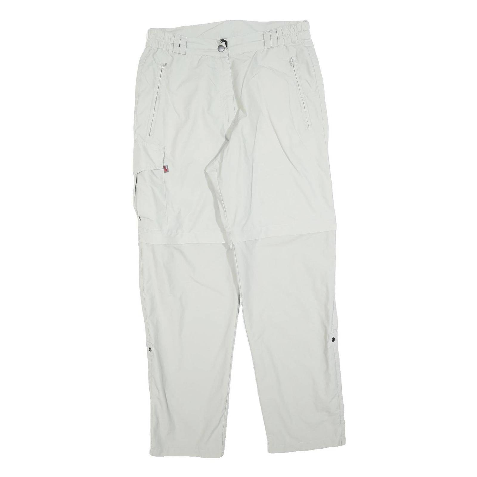 HS Womens Polyester Blend White Regular Fit Straight Leg Trousers W30 L30 Zip Refurbished - N/A refurbished available on Cerqular