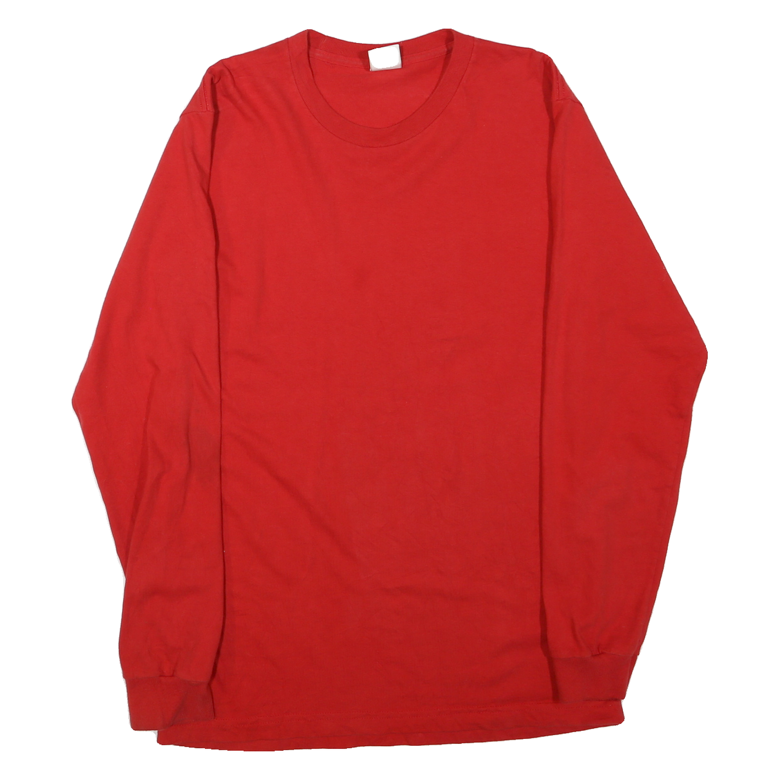 SUPREME Mens Red Long Sleeve Crew Neck Classic Cotton Blend M T-Shirt Refurbished - N/A refurbished available on Cerqular