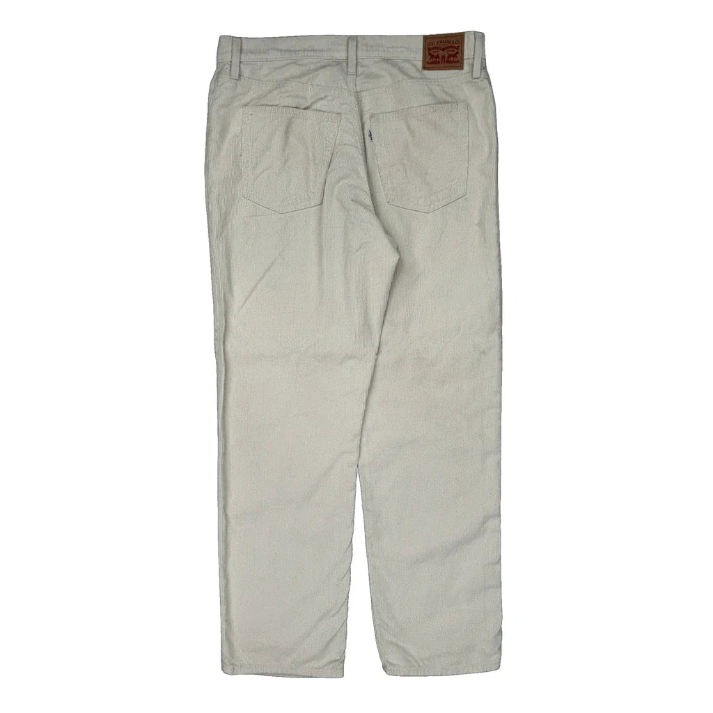 Buy Levis Baggy Cord Trousers - 36″ Waist Cream Cotton Refurbished - $36.17 Levis Baggy Cord Trousers - 36″ Waist Cream Cotton Refurbished - Thrifted (note: this is a term often used to describe second- refurbished available on Cerqular