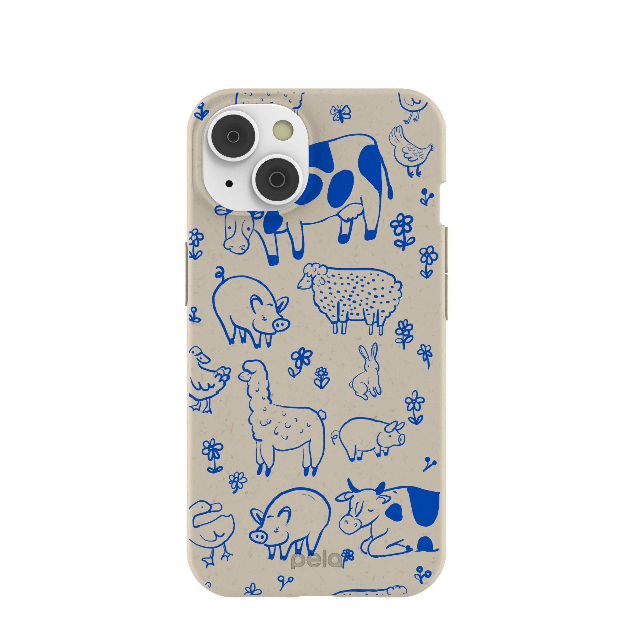 London Fog Happy Farmyard iPhone 14/16e Case Refurbished - Pela Case refurbished available on Cerqular