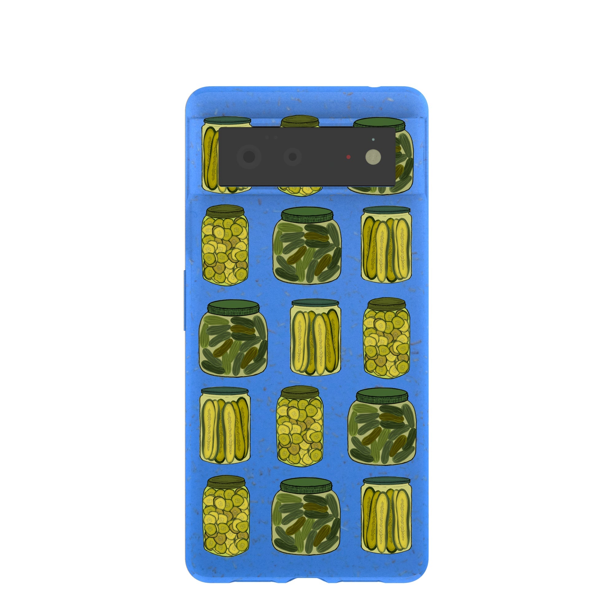Electric Blue Pickling Pickles Google Pixel 6 Case Refurbished - Pela Case refurbished available on Cerqular