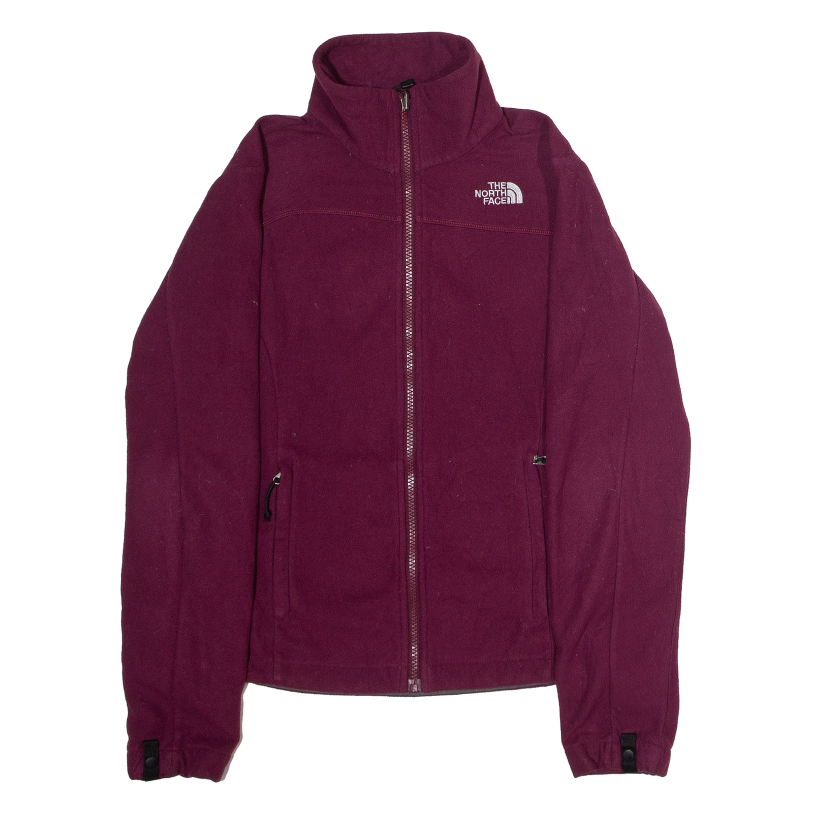 THE NORTH FACE Womens Fleece Jacket Maroon XS Refurbished - N/A refurbished available on Cerqular