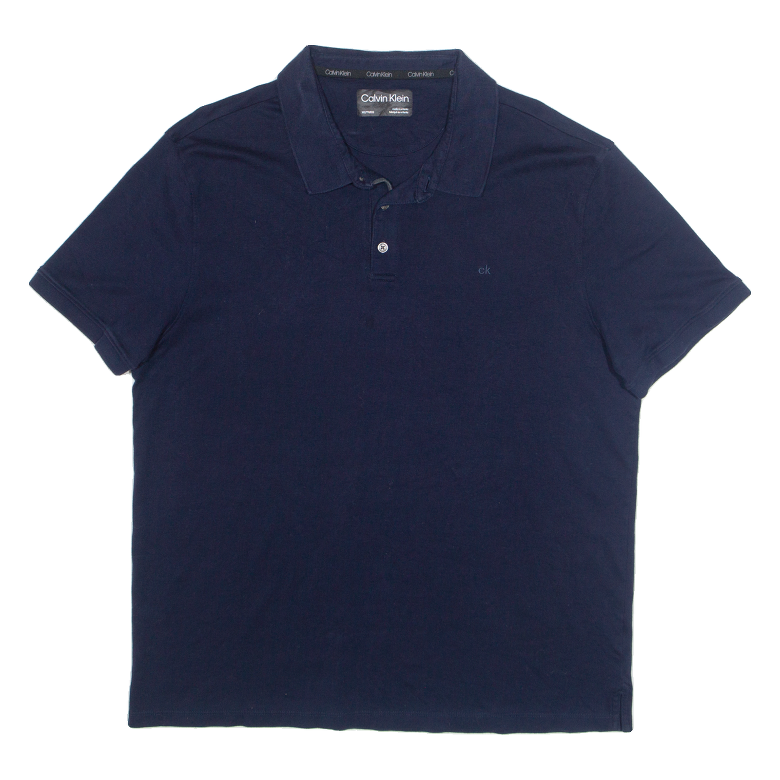 CALVIN KLEIN Mens Polo Shirt Blue 2XL Refurbished - N/A refurbished available on Cerqular