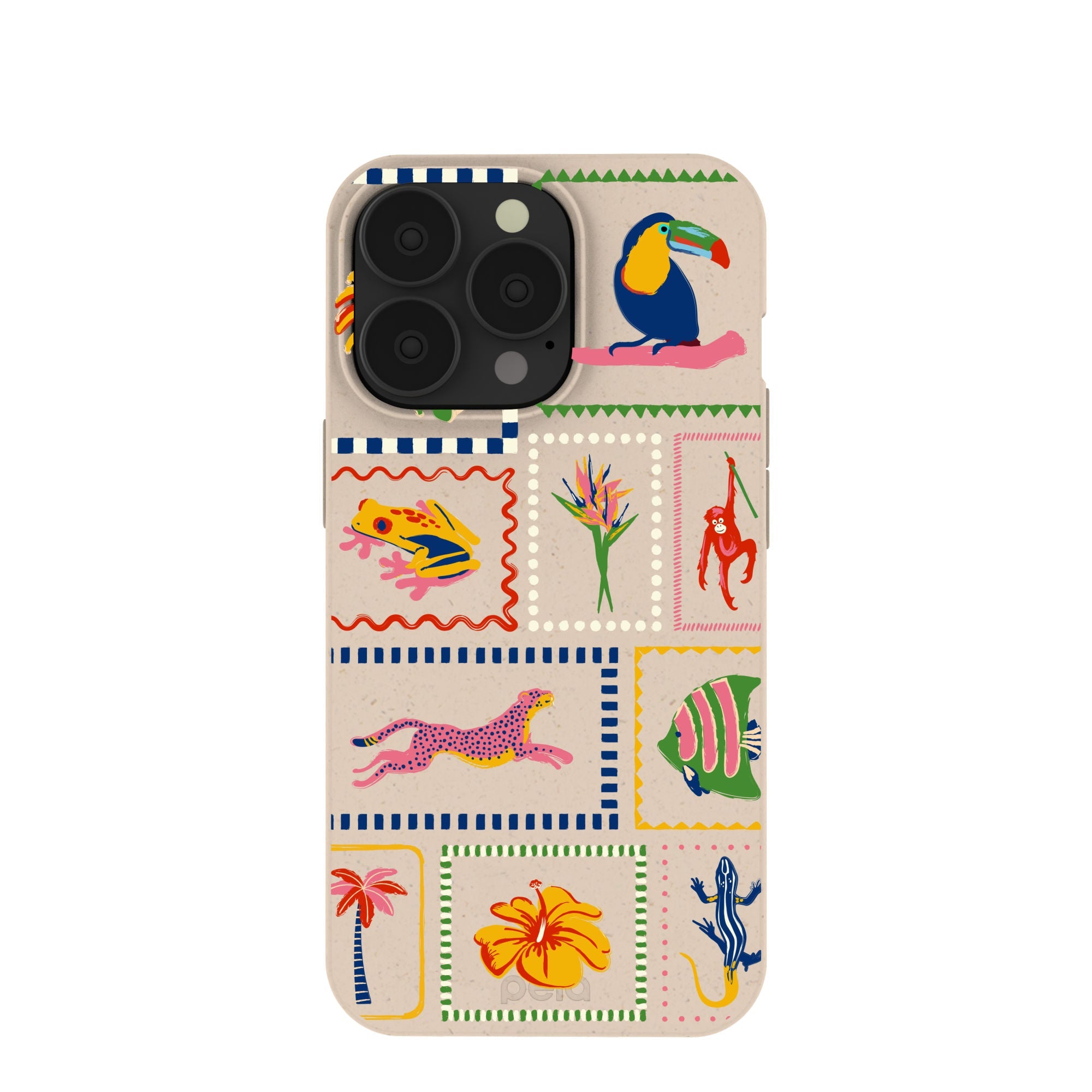 Seashell Tropical Paradise iPhone 13 Pro Case Refurbished - Pela Case refurbished available on Cerqular