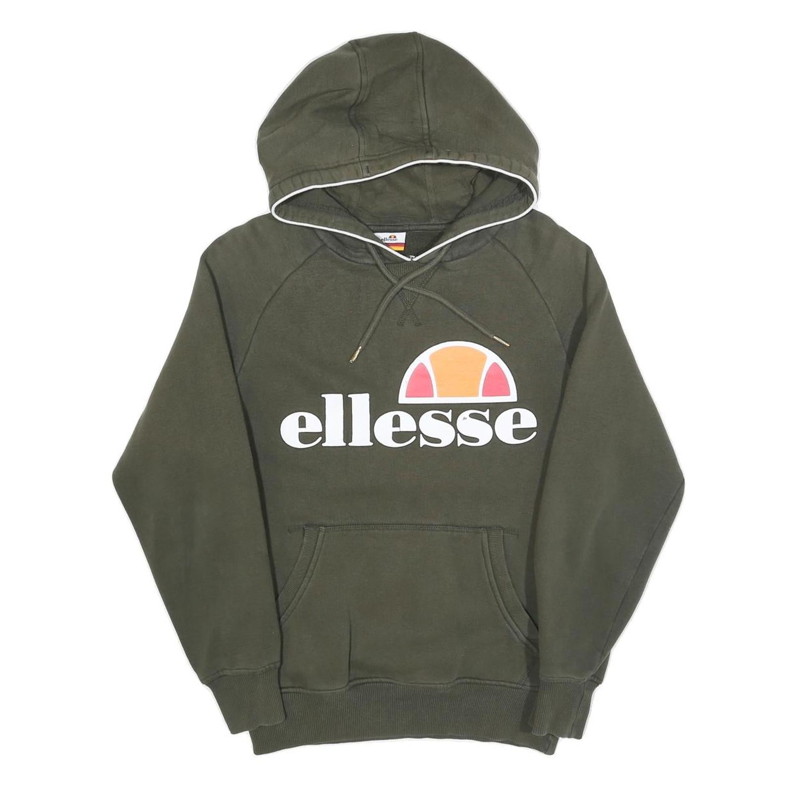 ELLESSE Mens Green Hoodie XS Cotton Blend Casual Pullover Sweatshirt Refurbished - N/A refurbished available on Cerqular