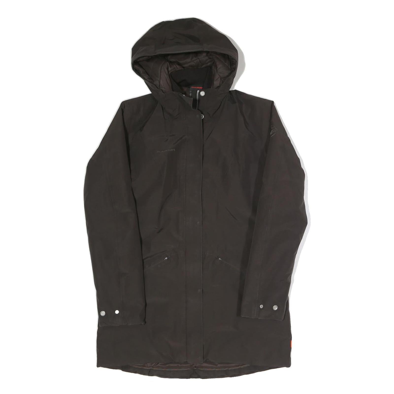 MAMMUT Womens Black Outdoor Jacket S Polyester Blend Hooded Zip Plain Stylish Refurbished - N/A refurbished available on Cerqular