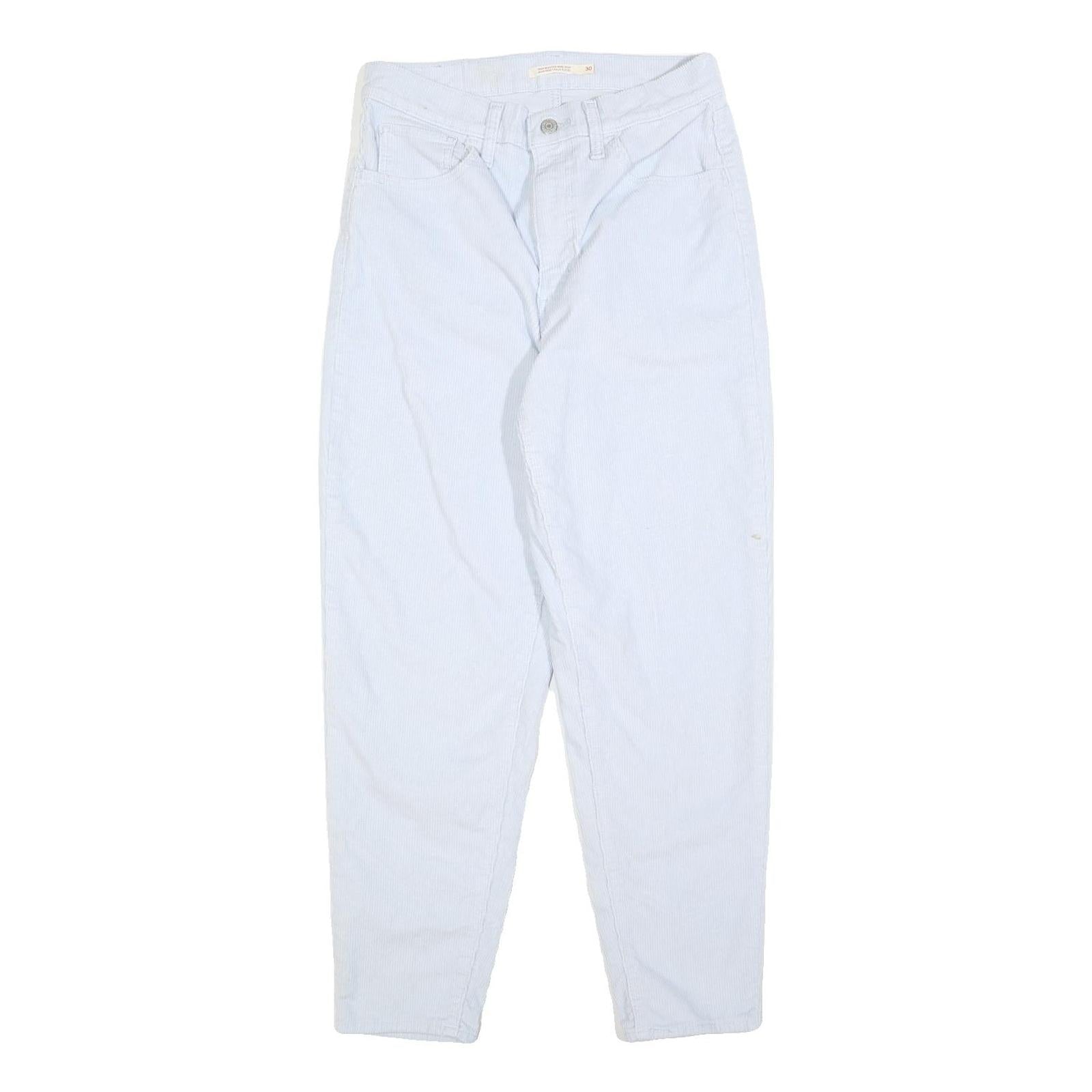 LEVIS Womens Cotton Blend Blue Relaxed Tapered Trousers W30 L29 Casual Wear Refurbished - N/A refurbished available on Cerqular