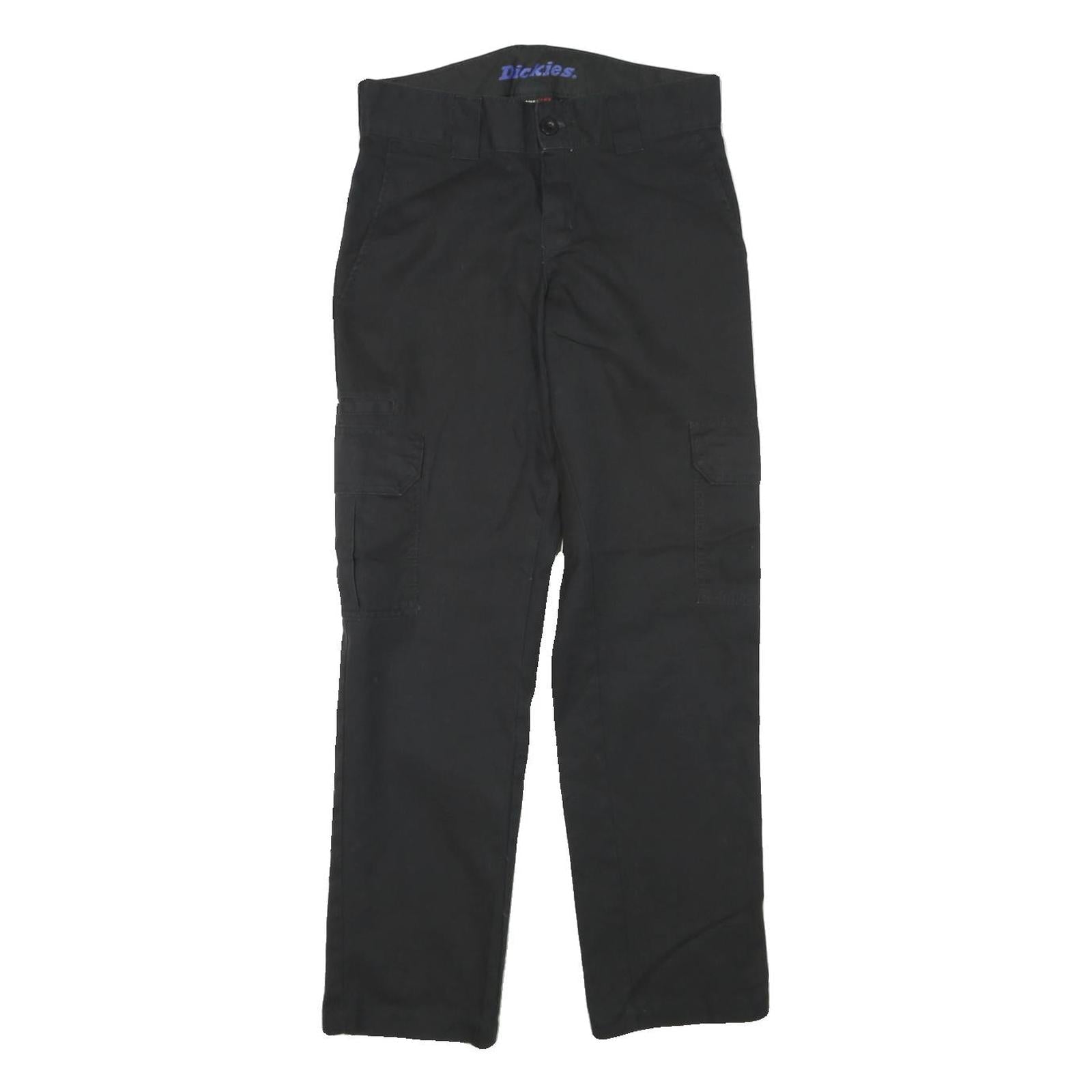 DICKIES Mens Black Regular Fit Straight Leg Trousers W27 L28 Workwear Durable Refurbished - N/A refurbished available on Cerqular