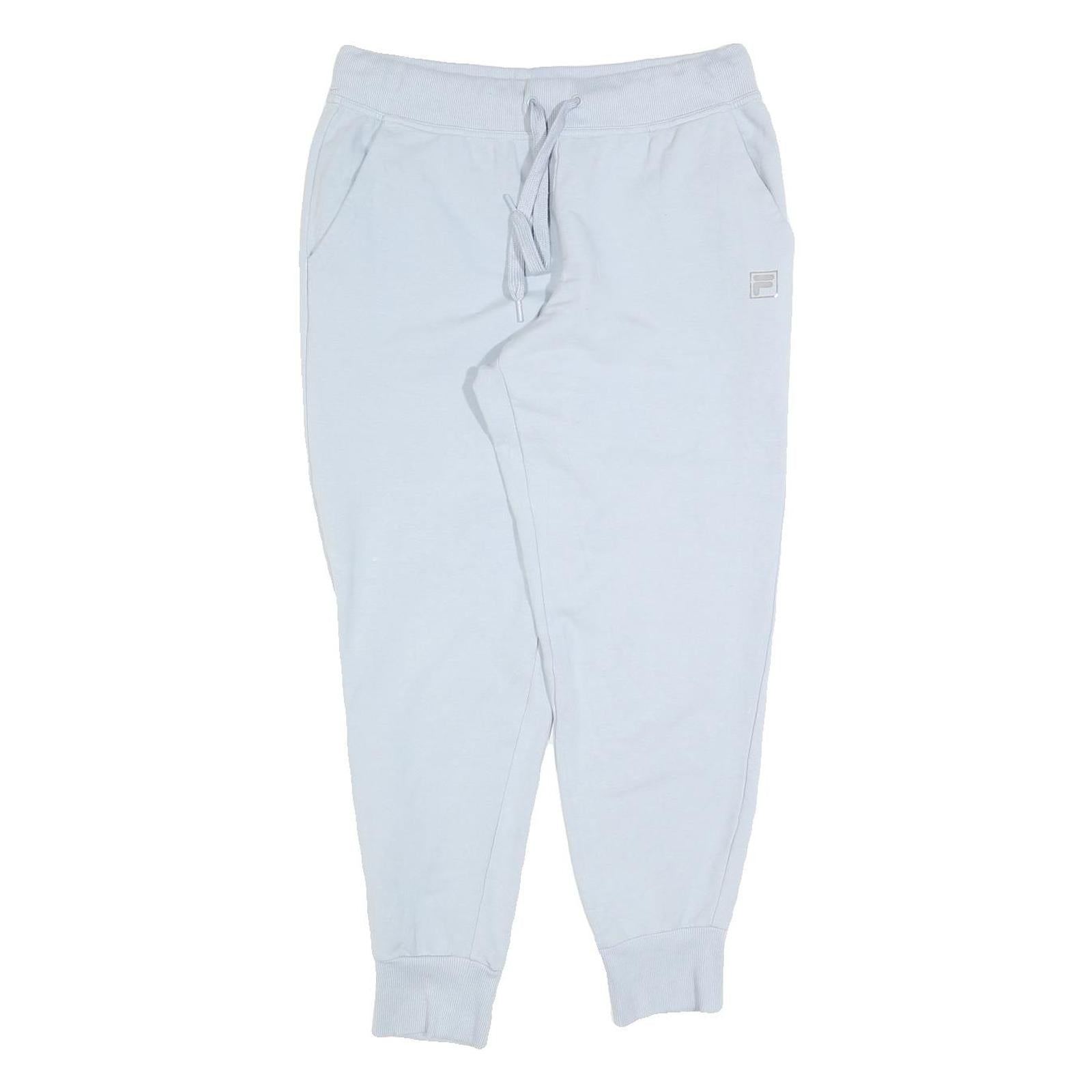 FILA Womens Joggers White Regular Tapered M W28 L28 Cotton Blend Comfort Refurbished - N/A refurbished available on Cerqular
