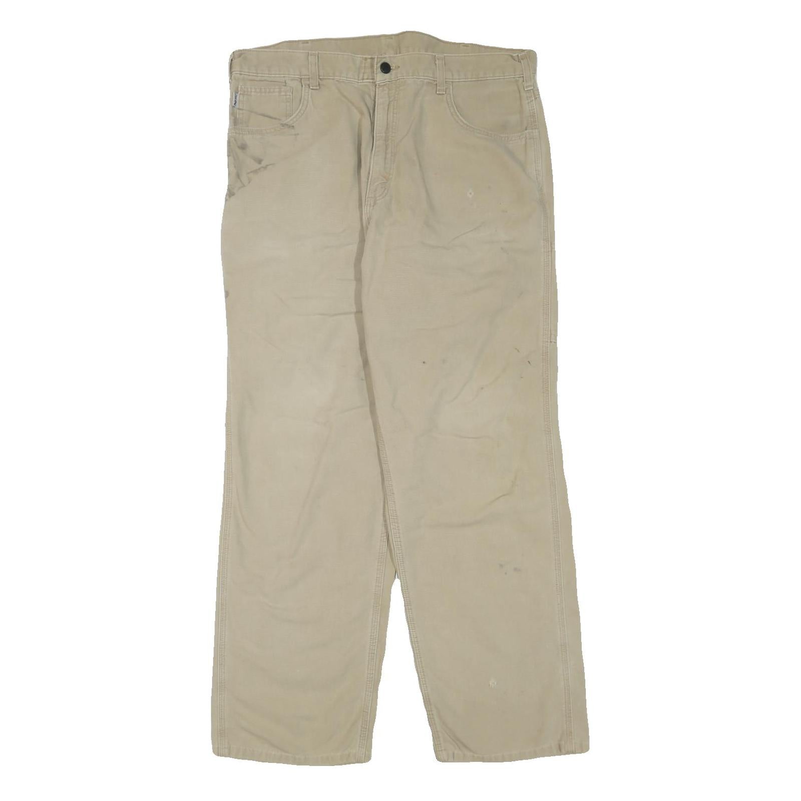 Buy CARHARTT Mens Cotton Blend Beige Regular Fit Straight Leg Trousers W38 L34 Refurbished - $49.39 CARHARTT Mens Cotton Blend Beige Regular Fit Straight Leg Trousers W38 L34 Refurbished - N/A refurbished available on Cerqular