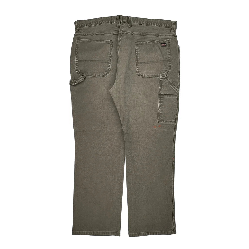 Buy Dickies Carpenter Trousers - 40W 30L Grey Cotton Refurbished - $22.77 Dickies Carpenter Trousers - 40W 30L Grey Cotton Refurbished - Thrifted (note: this is a term often used to describe second- refurbished available on Cerqular