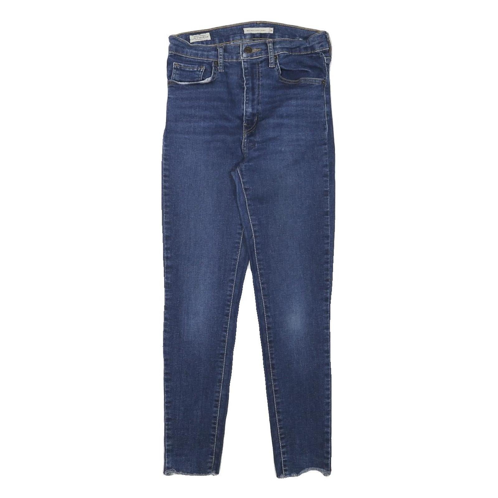 LEVI'S Womens Jeans Blue Slim Skinny Denim Medium W25 L26 Stretch Zip Refurbished - N/A refurbished available on Cerqular